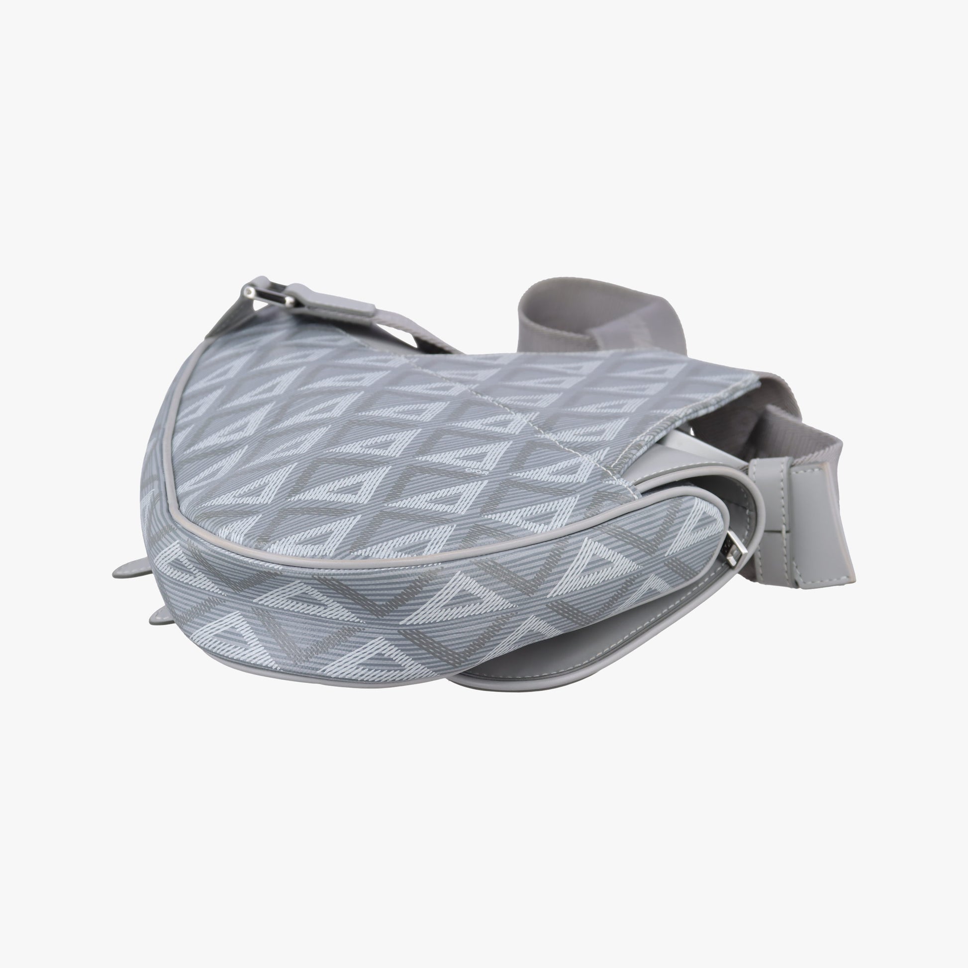 Saddle Grey PVC coated canvas × leather 27-BO-1221 IC Chipサドル グレー PVCコーティングキャンバス×レザー 27-BO-1221 ICチップ