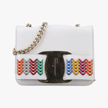 Viva White×multicolor Leather FZ-21 H 105ヴィヴァ ホワイト×マルチカラー レザー FZ-21 H 105