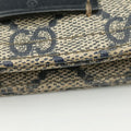 GG Supreme Messenger Beige × Navy PVC coated canvas×leather 295257 I014856609GGスプリーム メッセンジャー ベージュ×ネイビー PVCコーティングキャンバス×レザー 295257 I014856609