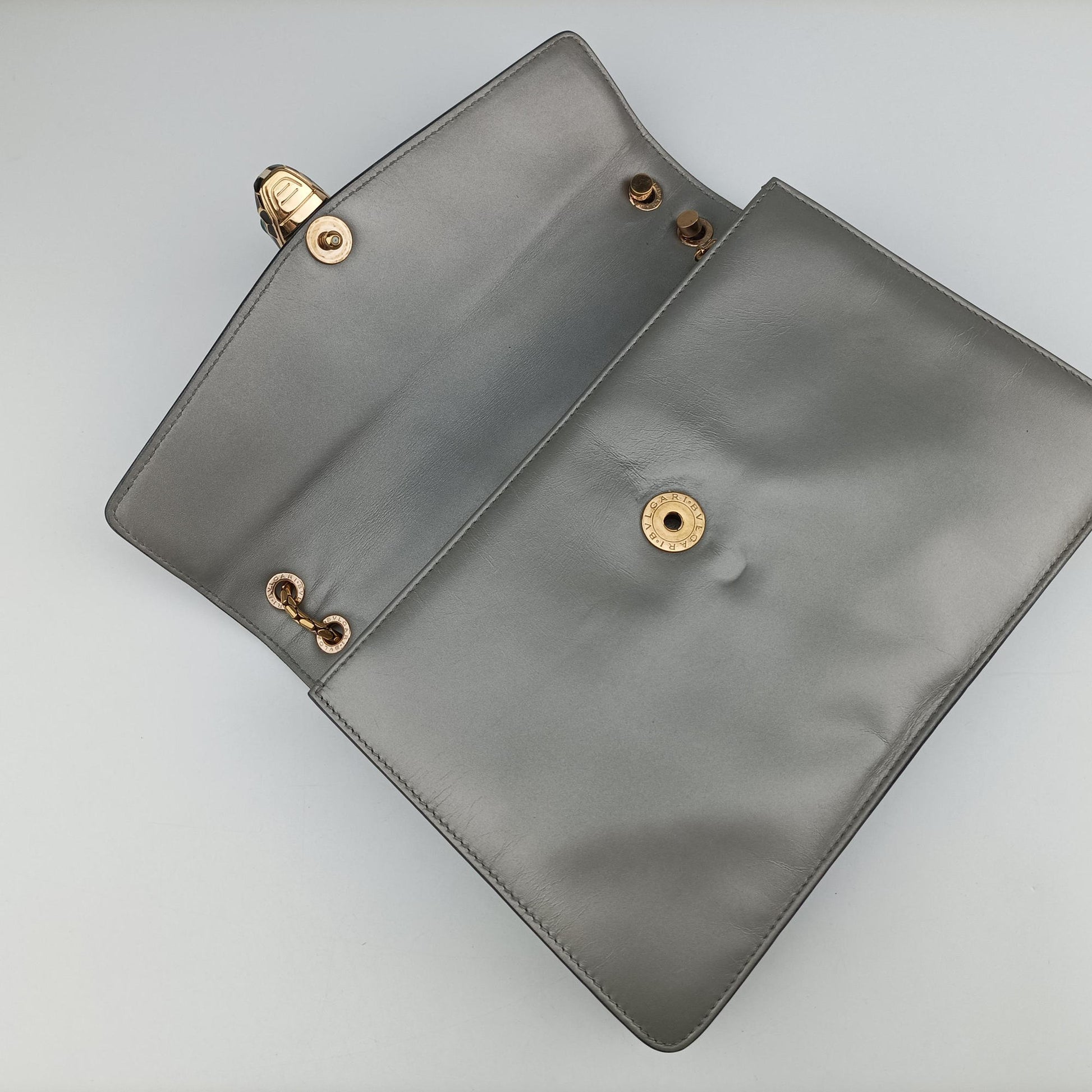 SERPENTI FOREVER Grey Galuchat Skin×Leather RP.C15.39026セルペンティ フォーエバー グレー ガルーシャスキン×レザー RP.C15.39026