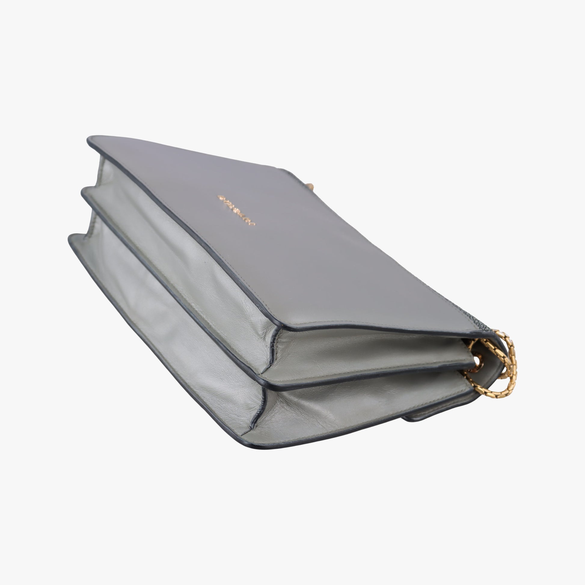 SERPENTI FOREVER Grey Galuchat Skin×Leather RP.C15.39026セルペンティ フォーエバー グレー ガルーシャスキン×レザー RP.C15.39026