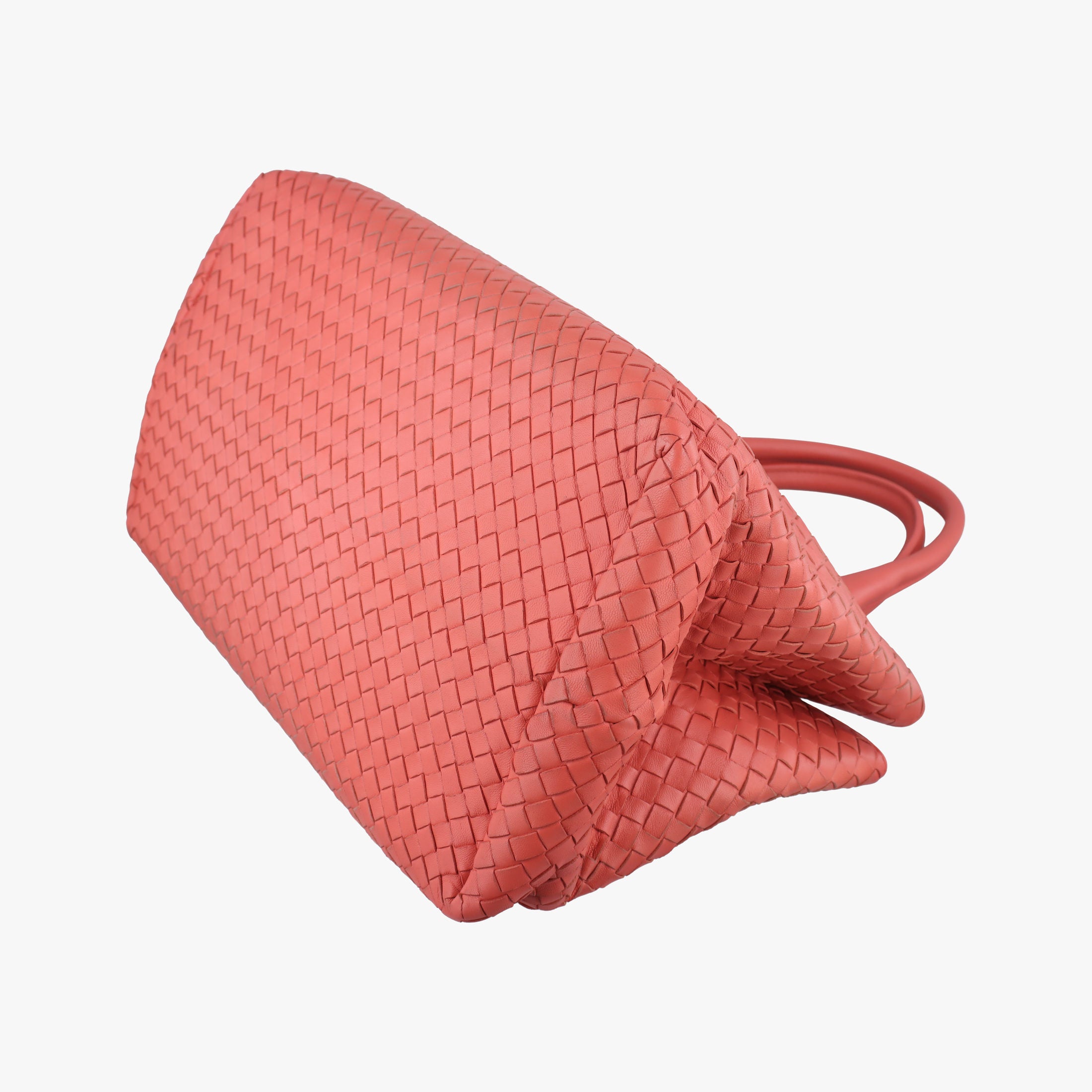 Intrecciato Coral red lambskin B02234583Uイントレチャート コーラルレッド ラムスキン B02234583U