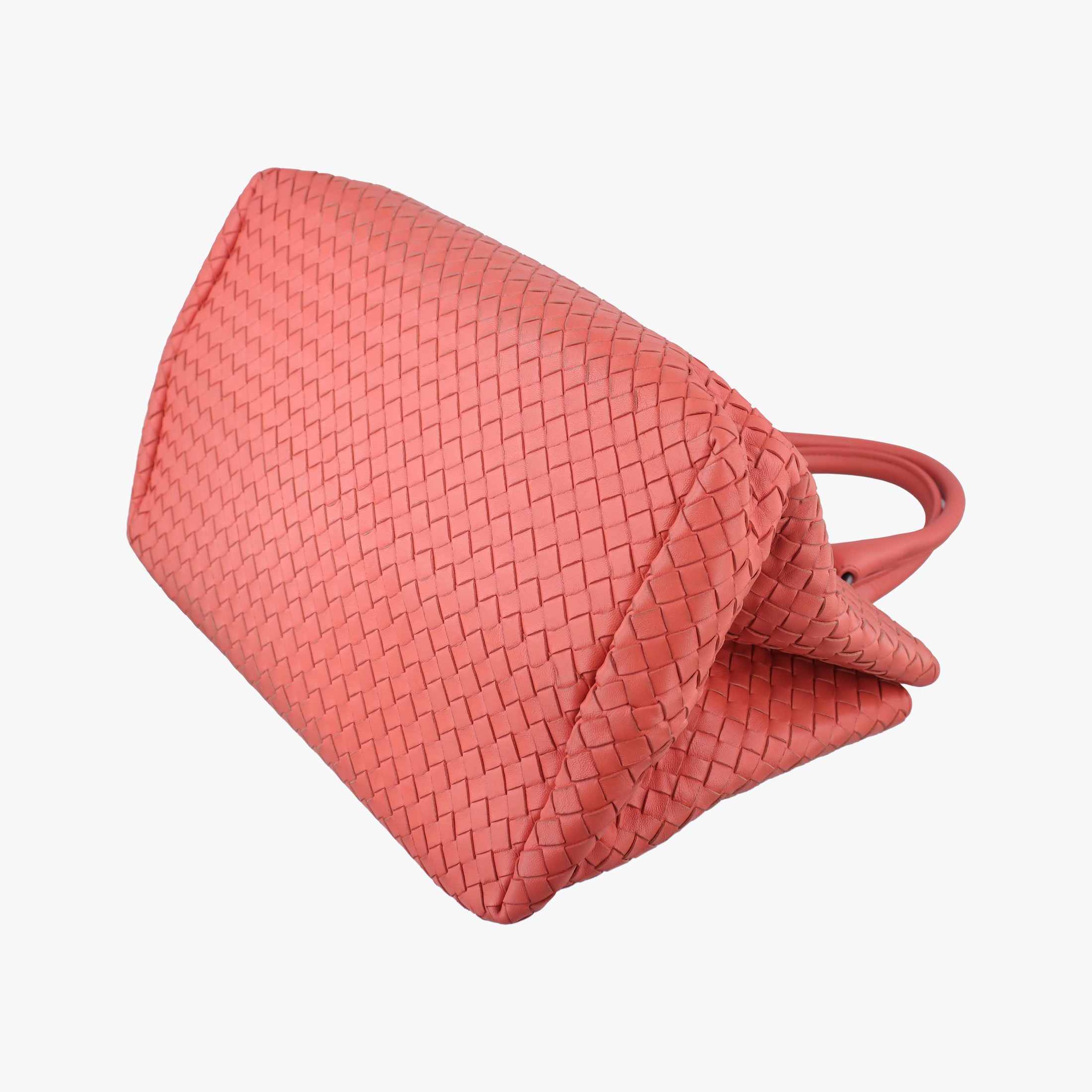 Intrecciato Coral red lambskin B02234583Uイントレチャート コーラルレッド ラムスキン B02234583U