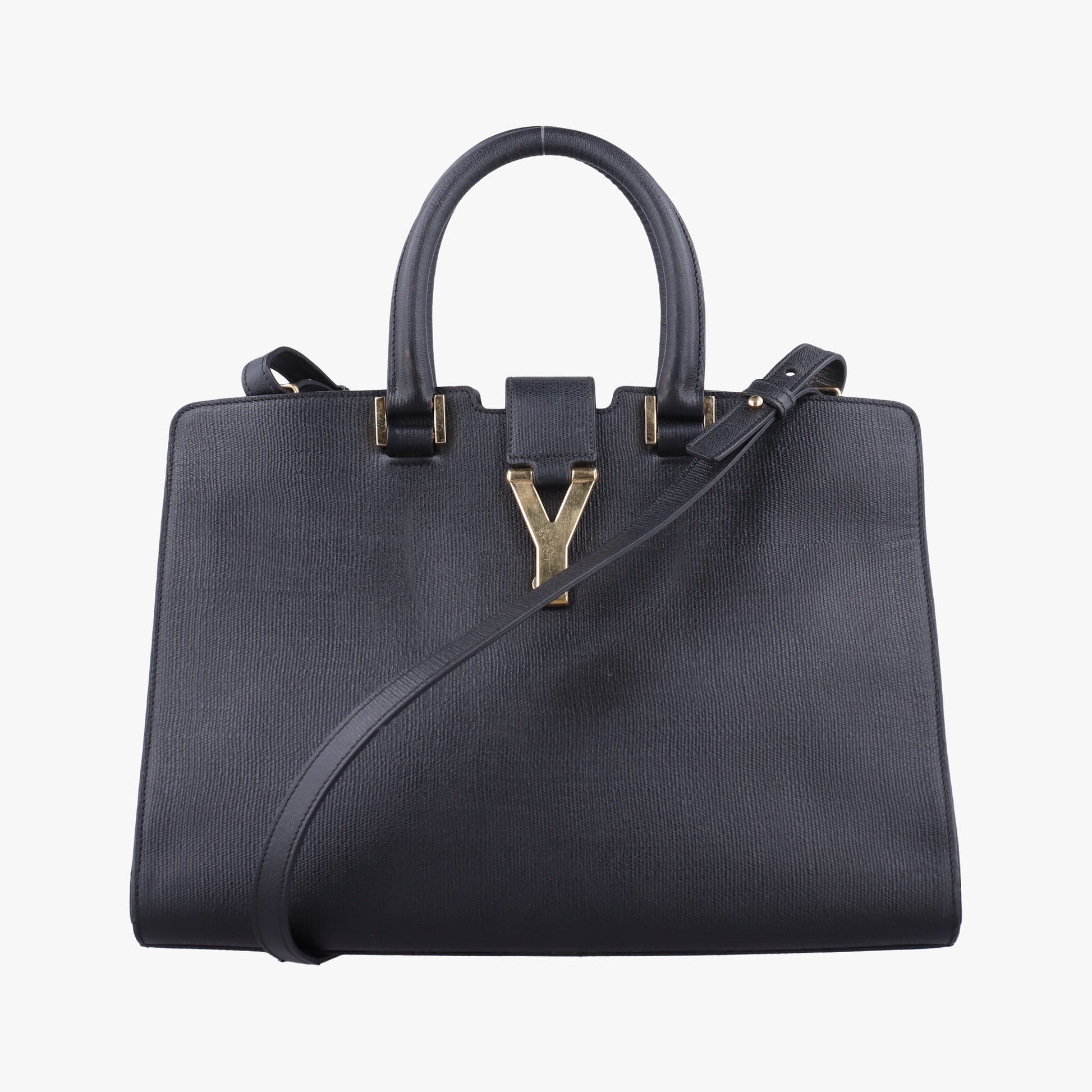 Y Ligne Petit Cabas Black Leather 370697 FLY370697.1014Yライン プチカバス ブラック レザー 370697 FLY370697.1014