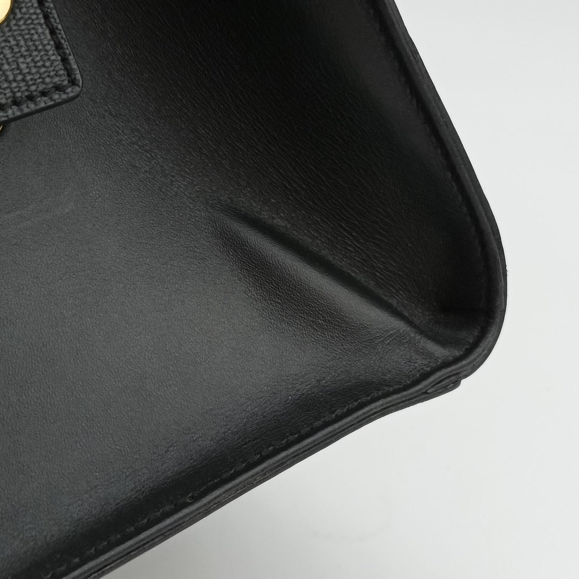 Y Ligne Petit Cabas Black Leather 370697 FLY370697.1014Yライン プチカバス ブラック レザー 370697 FLY370697.1014
