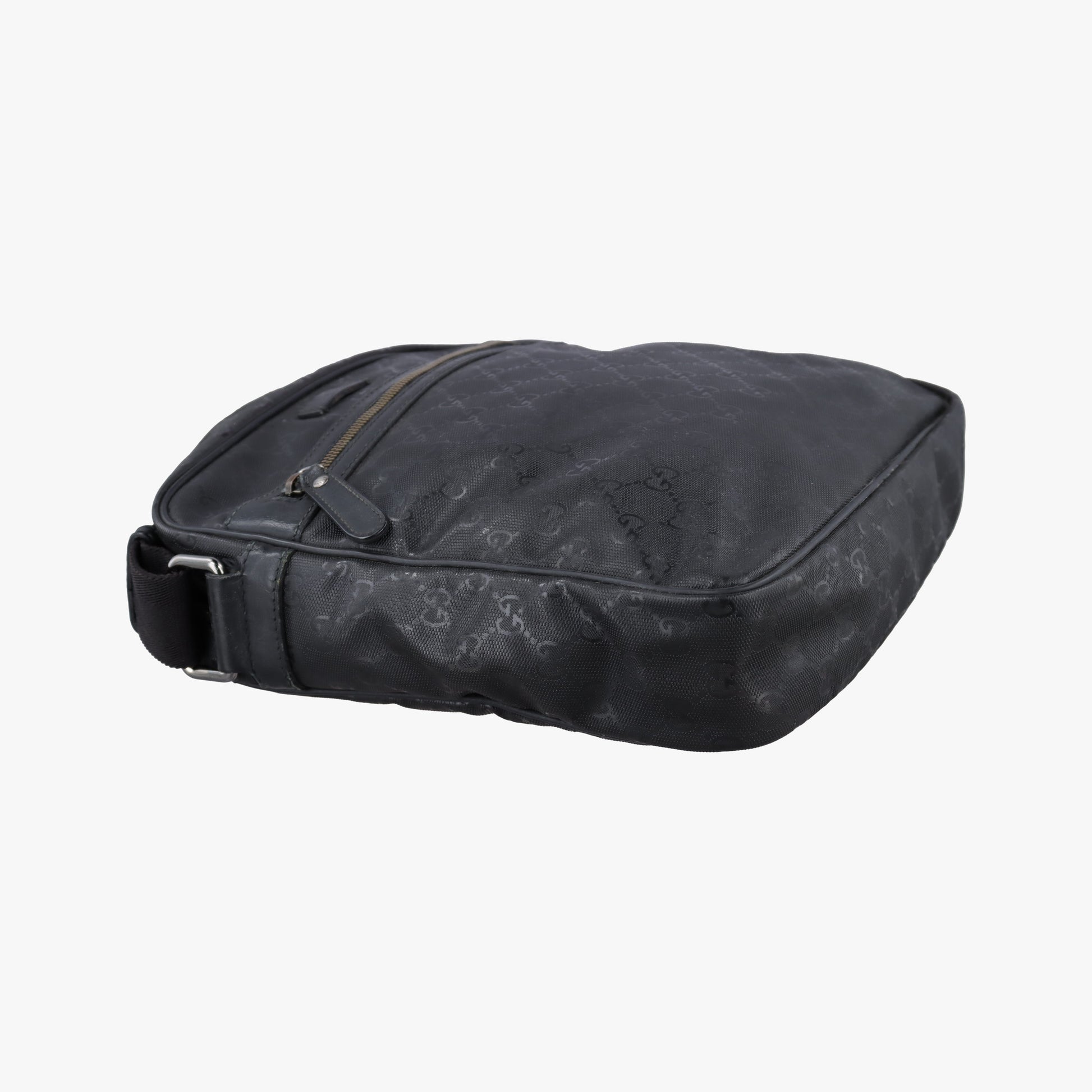 GG Imprime Messenger Black PVC coated canvas 201448 I010359049GGインプリメ メッセンジャー ブラック PVCコーティングキャンバス 201448 I010359049