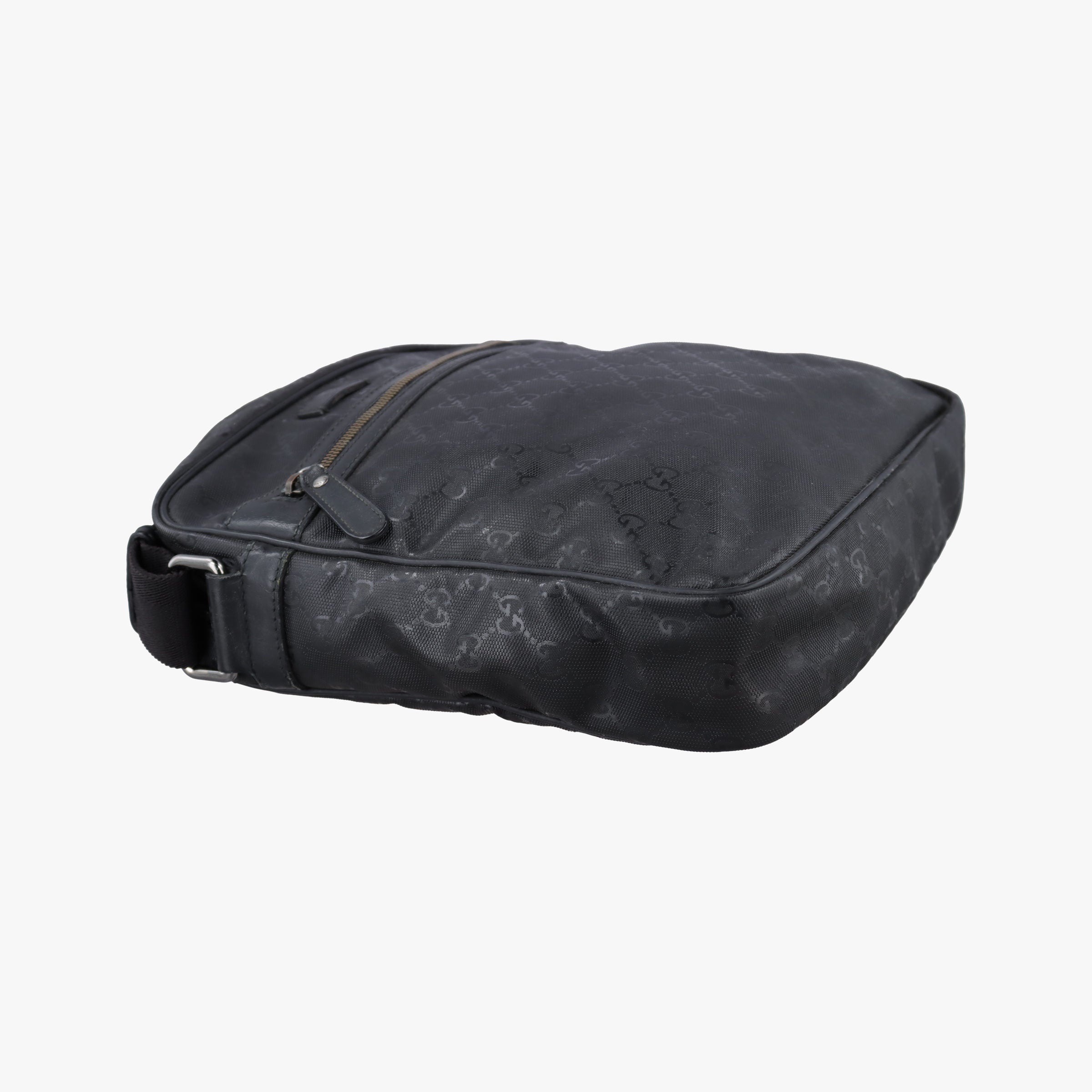 GG Imprime Messenger Black PVC coated canvas 201448 I010359049GGインプリメ メッセンジャー ブラック PVCコーティングキャンバス 201448 I010359049