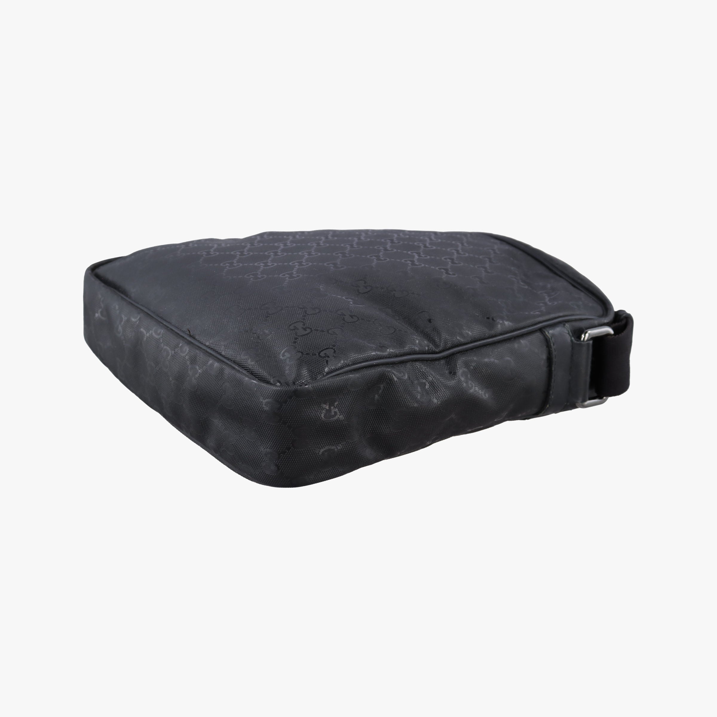 GG Imprime Messenger Black PVC coated canvas 201448 I010359049GGインプリメ メッセンジャー ブラック PVCコーティングキャンバス 201448 I010359049