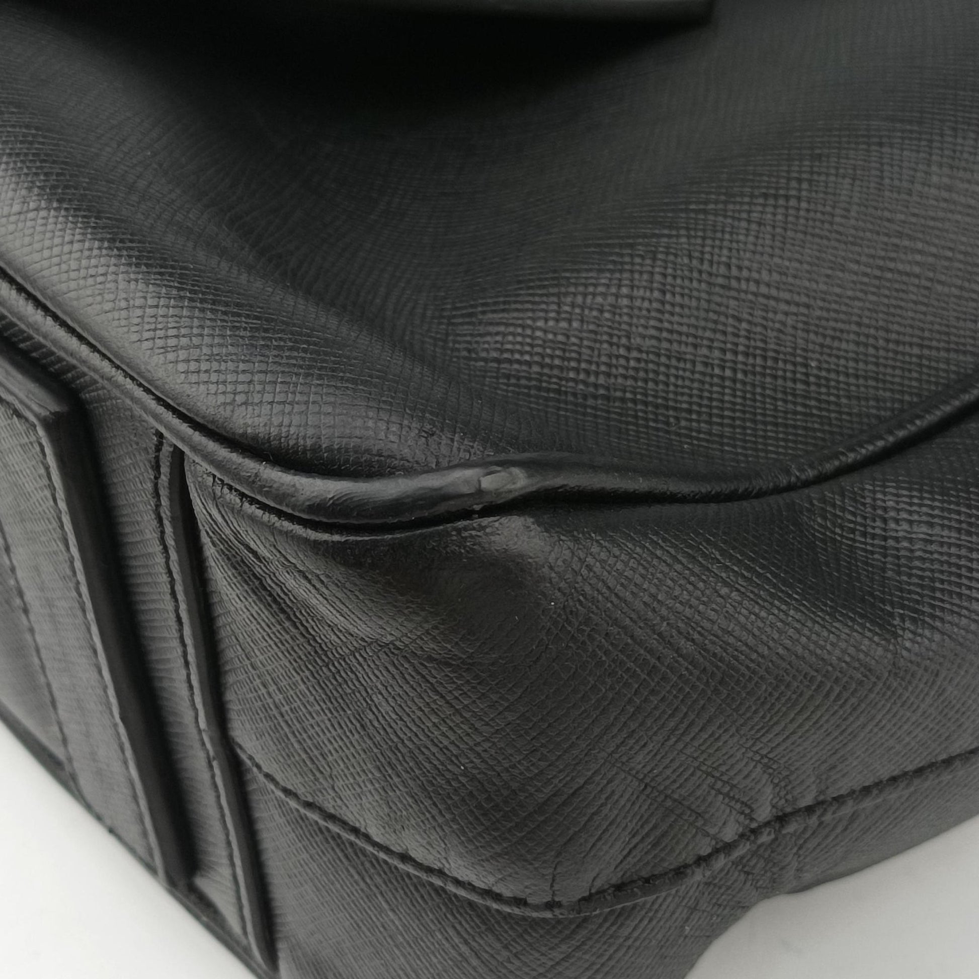 Business Briefcase Black SAFFIANO Leather 2VE011 208 Rビジネス ブリーフケース ブラック サフィアーノレザー 2VE011 208 R