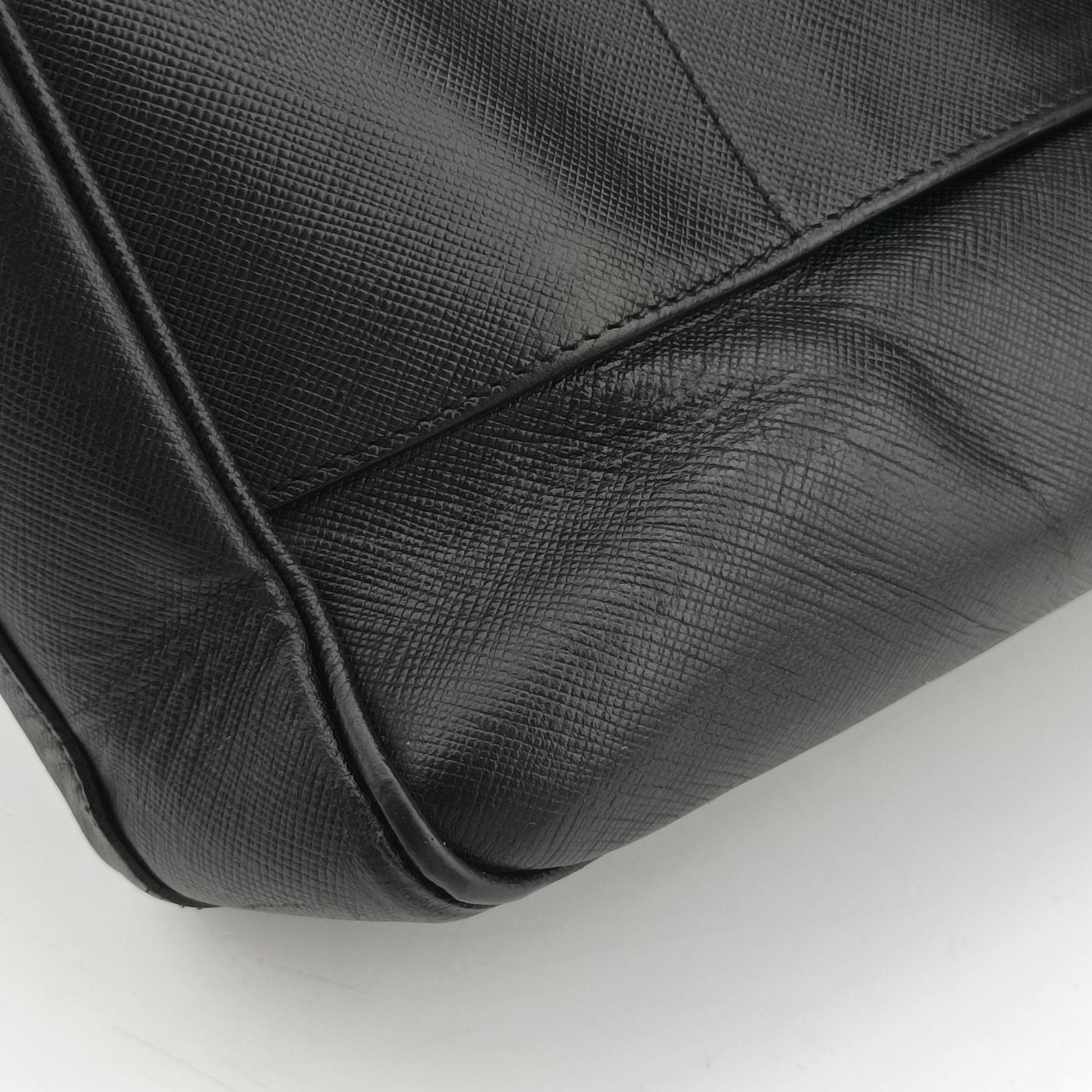 Business Briefcase Black SAFFIANO Leather 2VE011 208 Rビジネス ブリーフケース ブラック サフィアーノレザー 2VE011 208 R