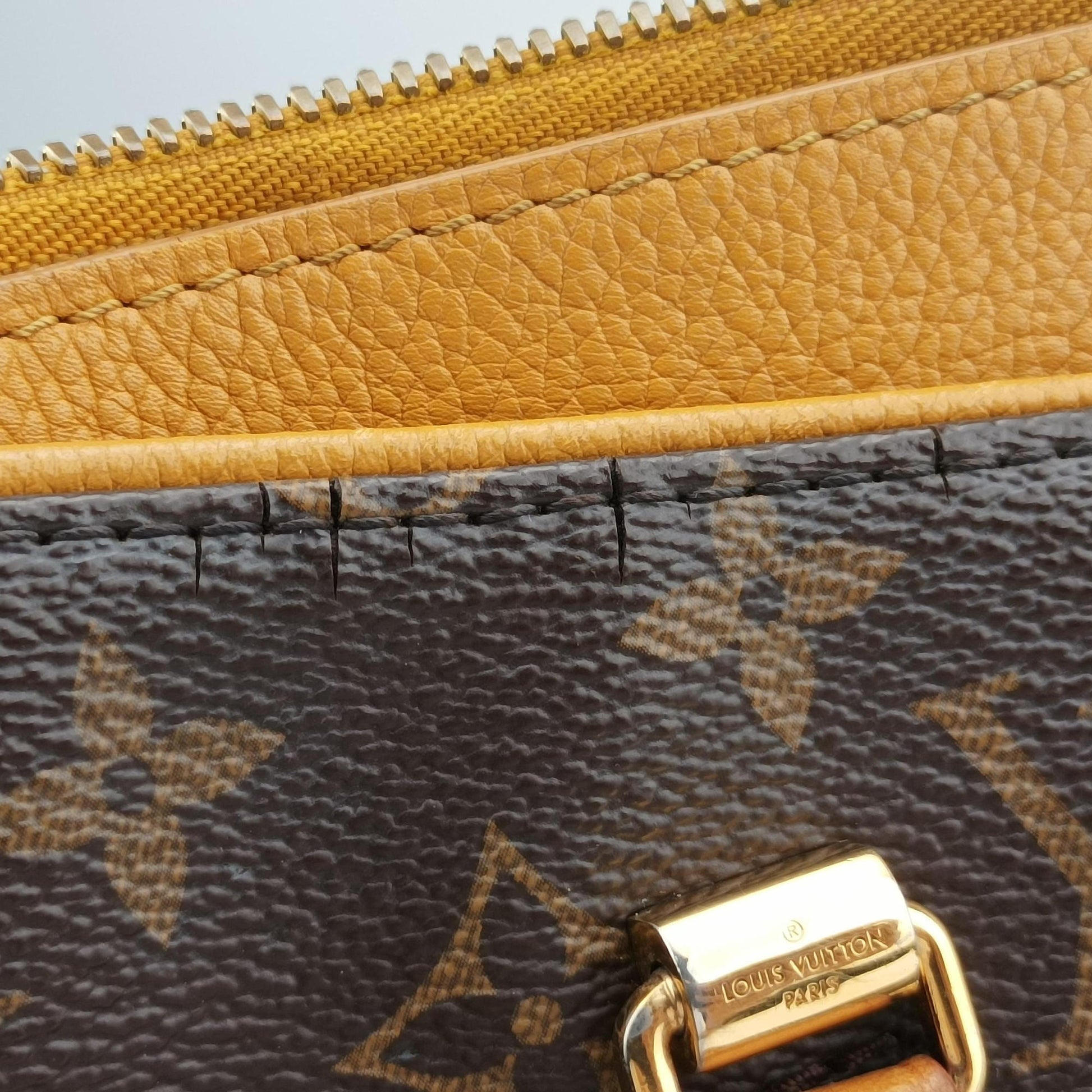 PALLAS brown×SAFRAN Monogram Canvas×calf leather M40929 SP4183パラス モノグラム/ブラウン×サフラン モノグラムキャンバス×カーフレザー M40929 SP4183