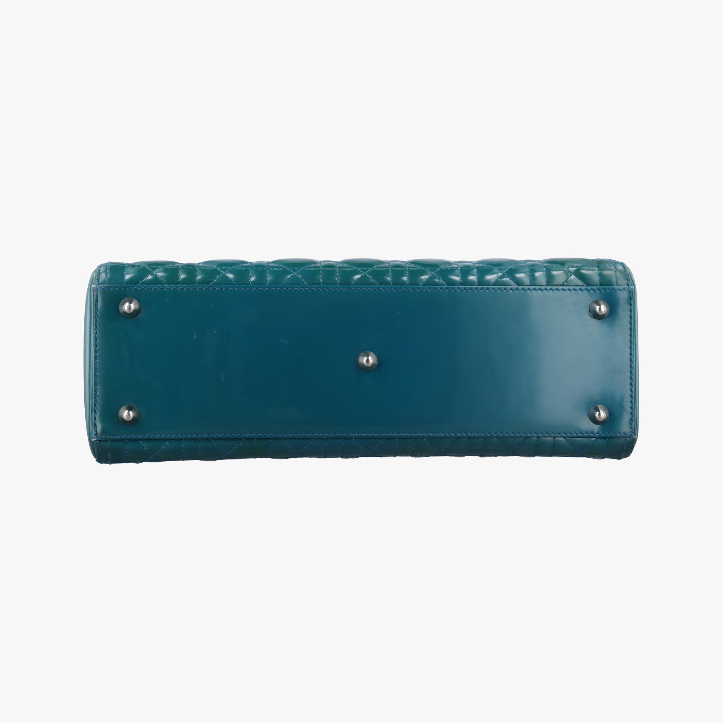 Lady Dior Blue Patent　Leather 16-BO-1102レディディオール ブルー パテント 16-BO-1102