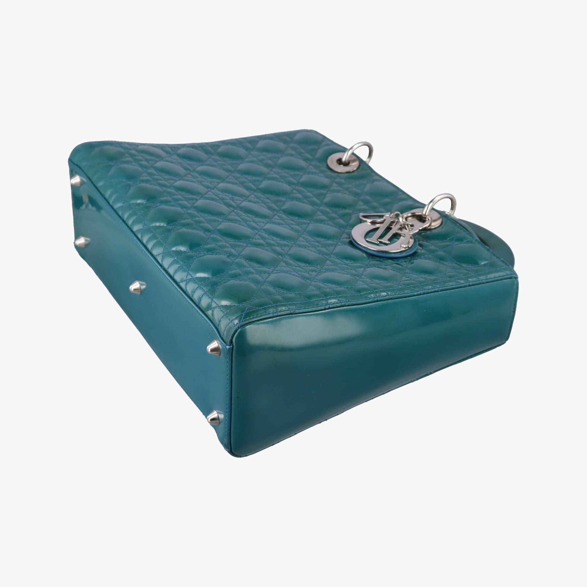 Lady Dior Blue Patent　Leather 16-BO-1102レディディオール ブルー パテント 16-BO-1102