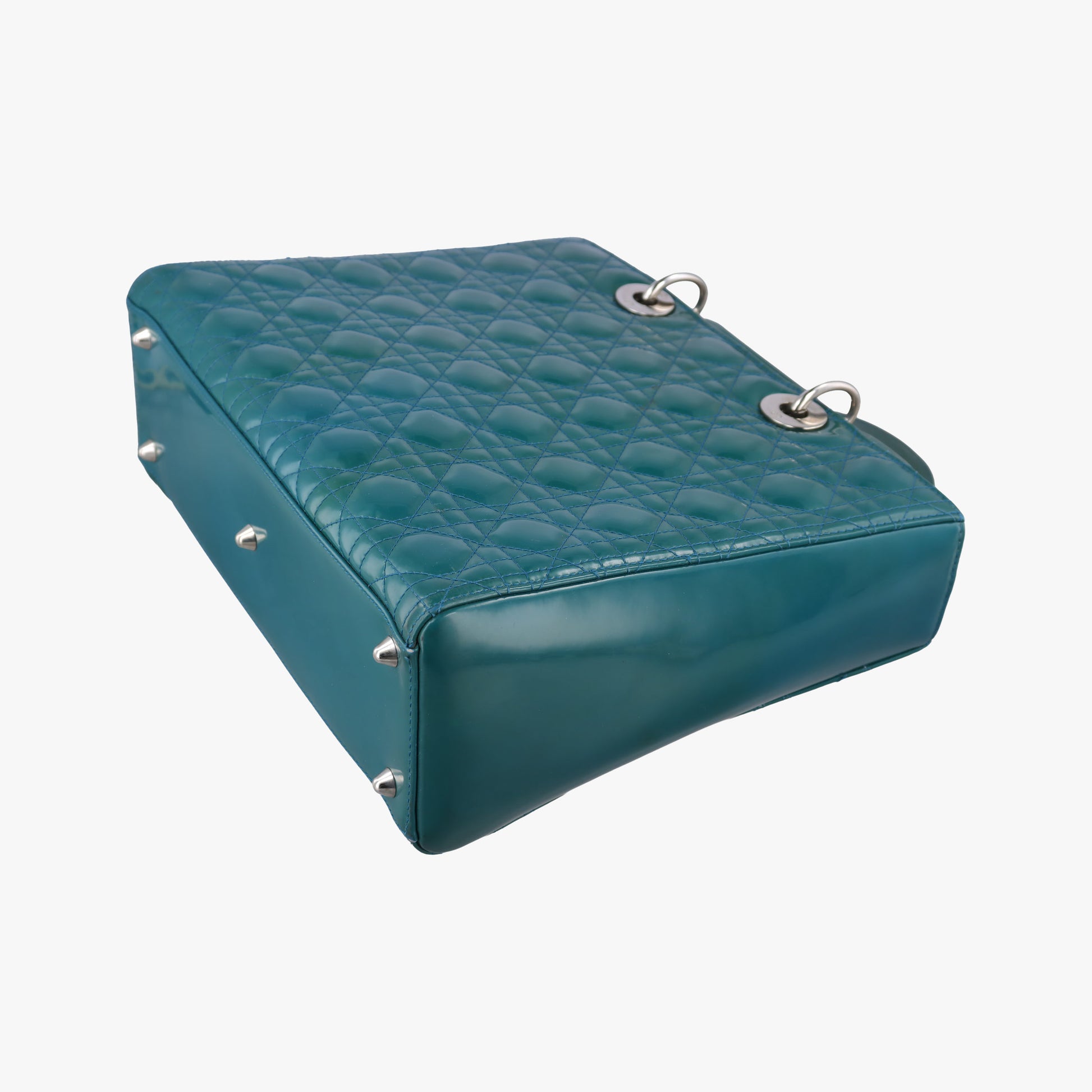 Lady Dior Blue Patent　Leather 16-BO-1102レディディオール ブルー パテント 16-BO-1102
