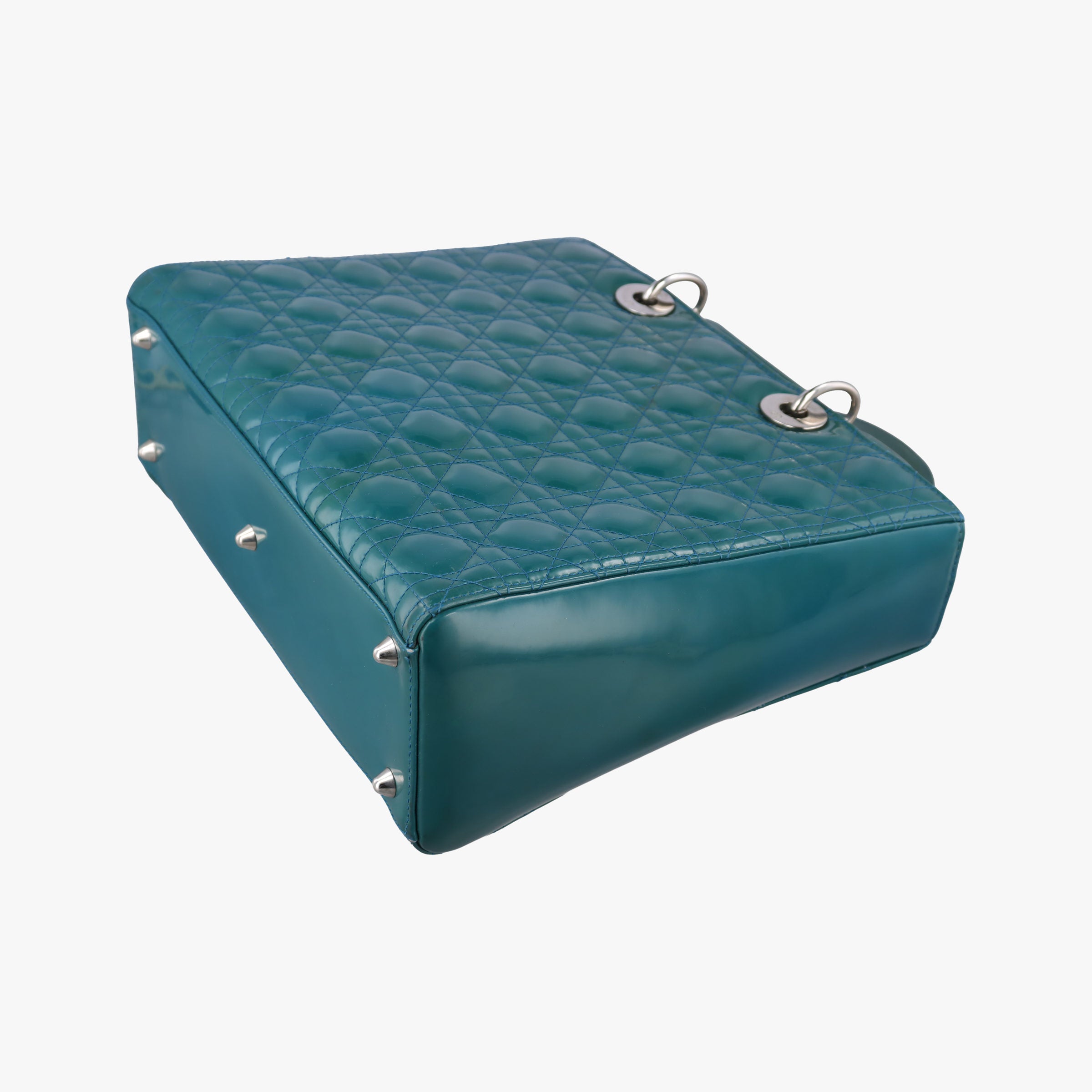 Lady Dior Blue Patent　Leather 16-BO-1102レディディオール ブルー パテント 16-BO-1102