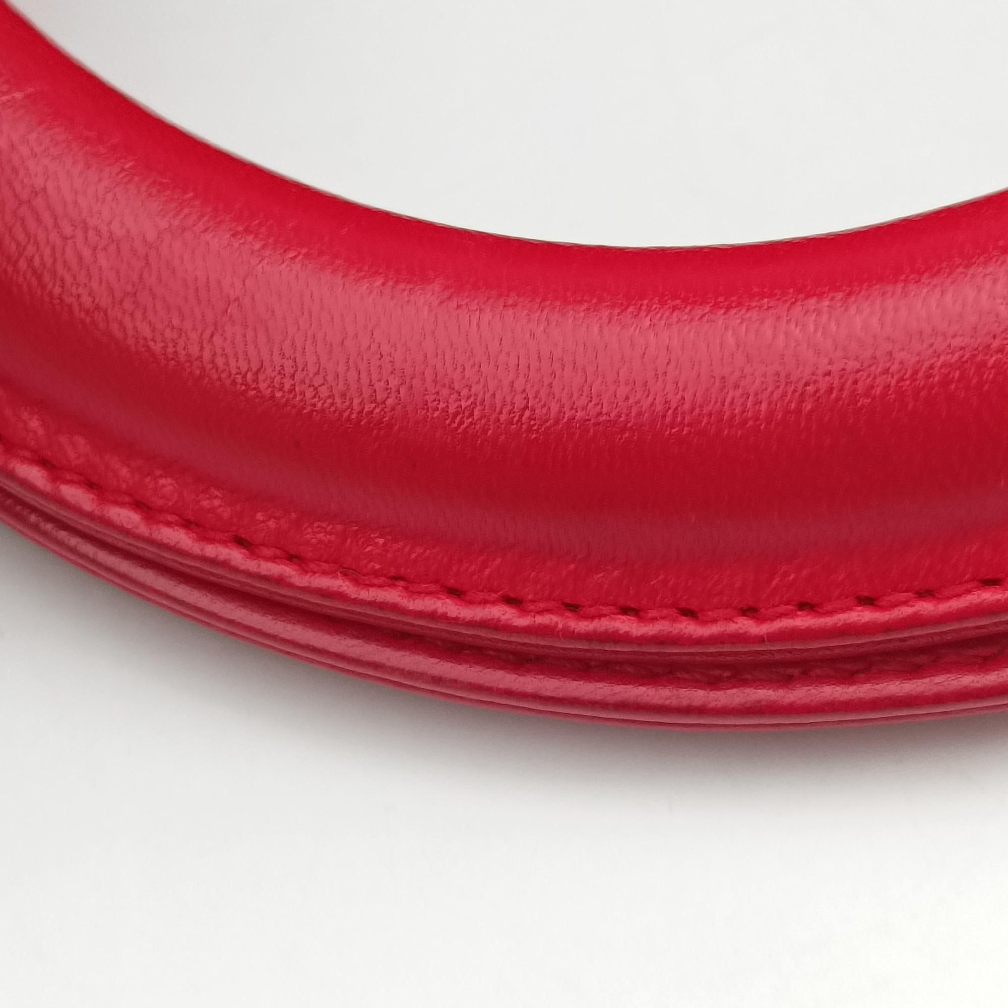 Lady Dior Red lambskin 11-MA-0089レディディオール レッド ラムスキン 11-MA-0089