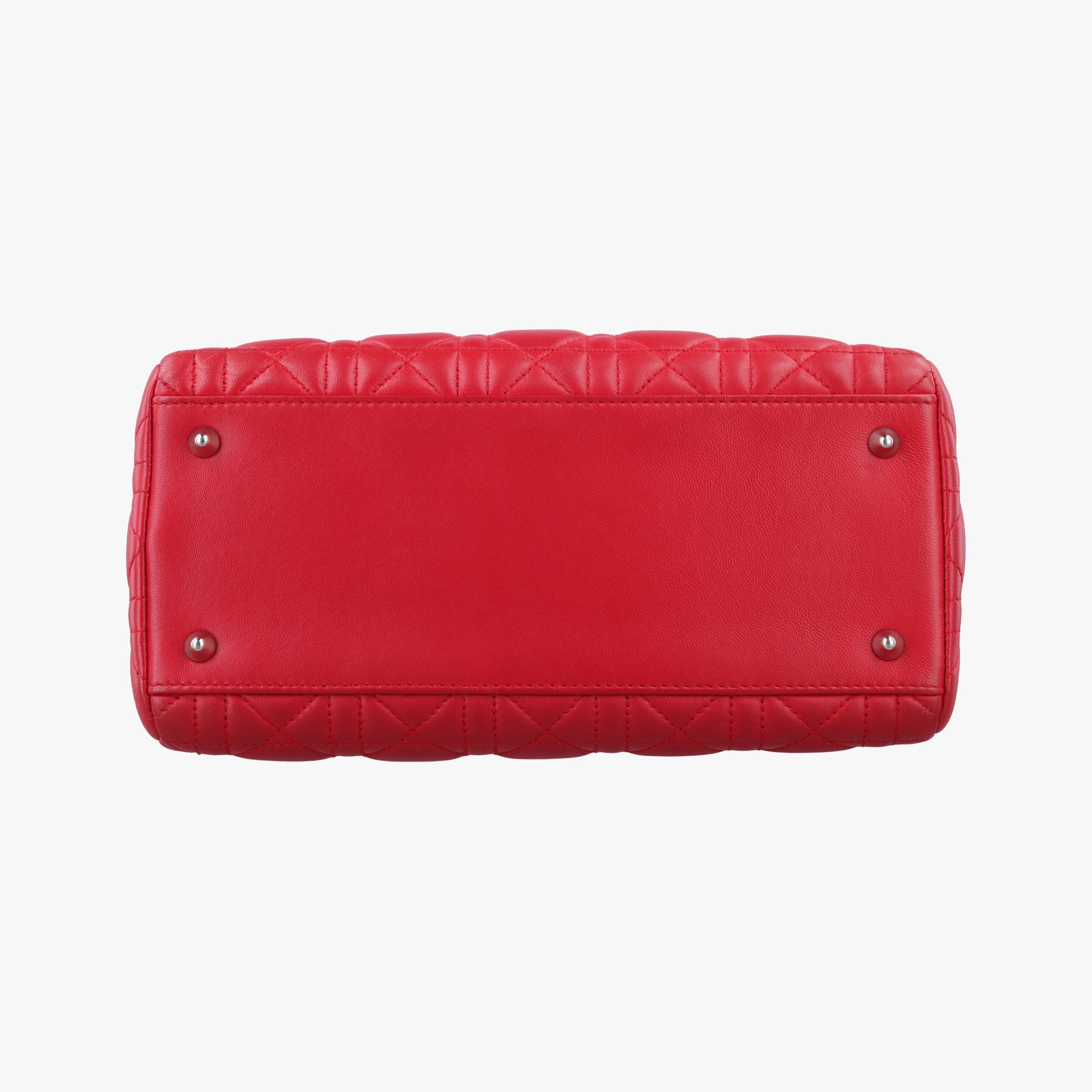 Lady Dior Red lambskin 11-MA-0089レディディオール レッド ラムスキン 11-MA-0089