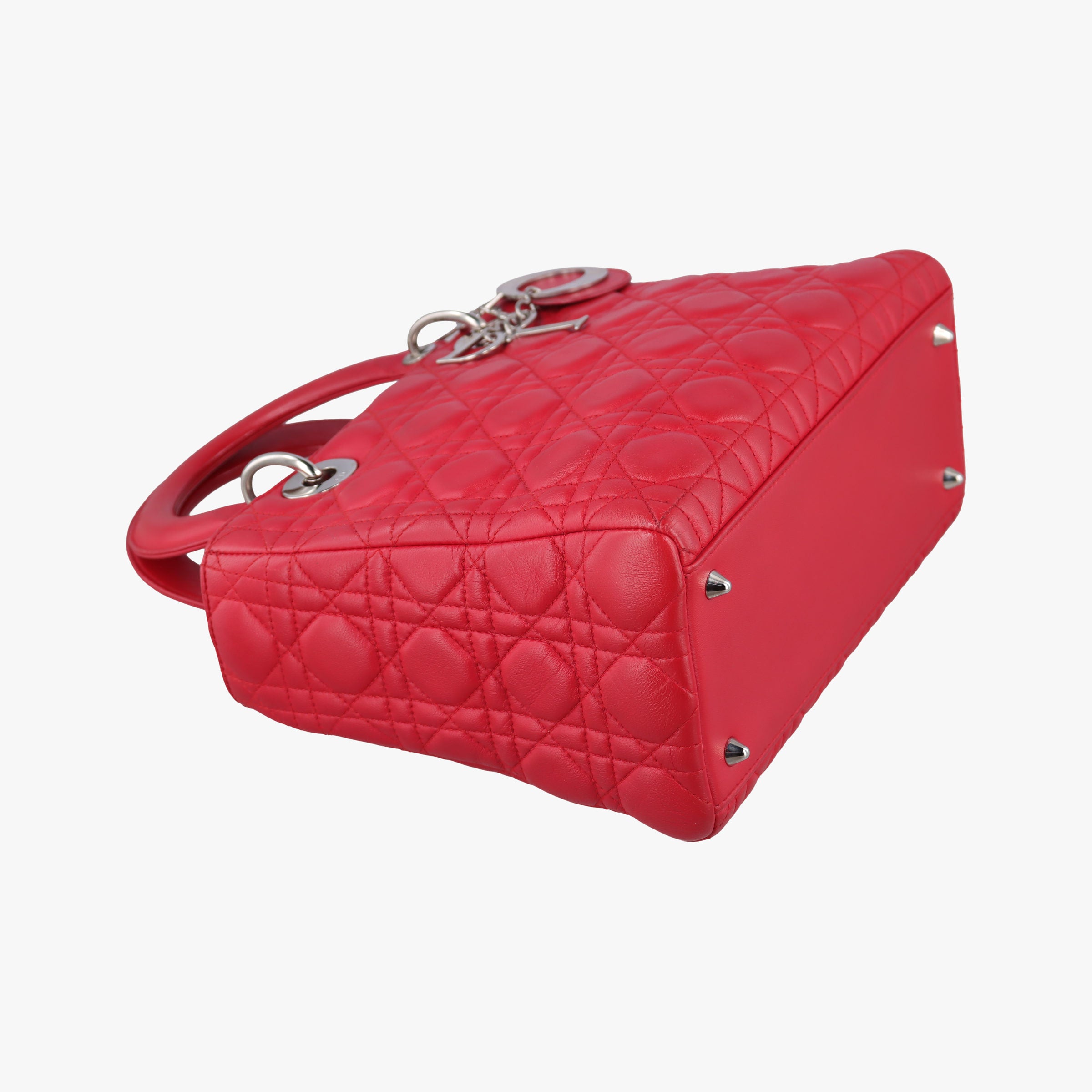 Lady Dior Red lambskin 11-MA-0089レディディオール レッド ラムスキン 11-MA-0089
