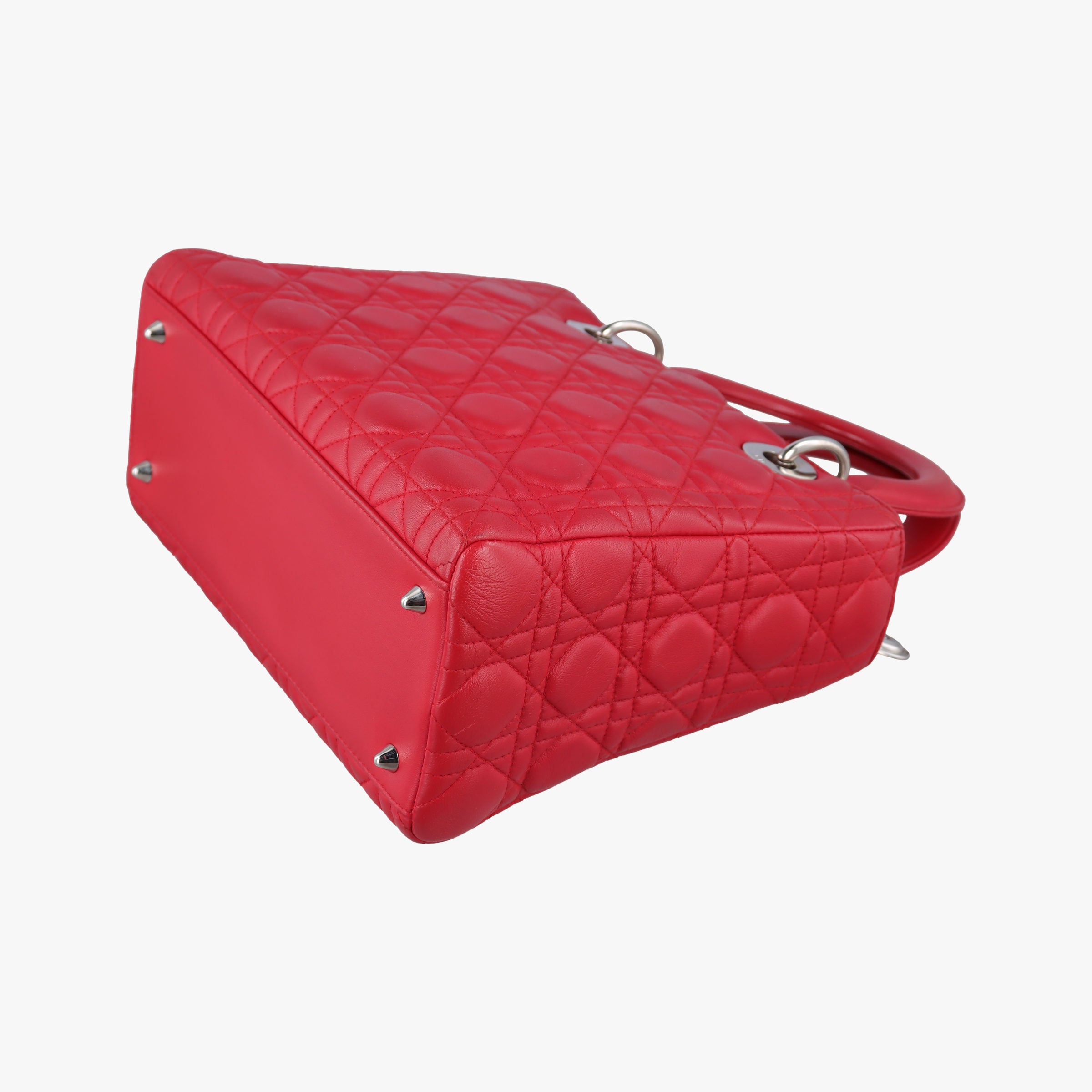 Lady Dior Red lambskin 11-MA-0089レディディオール レッド ラムスキン 11-MA-0089