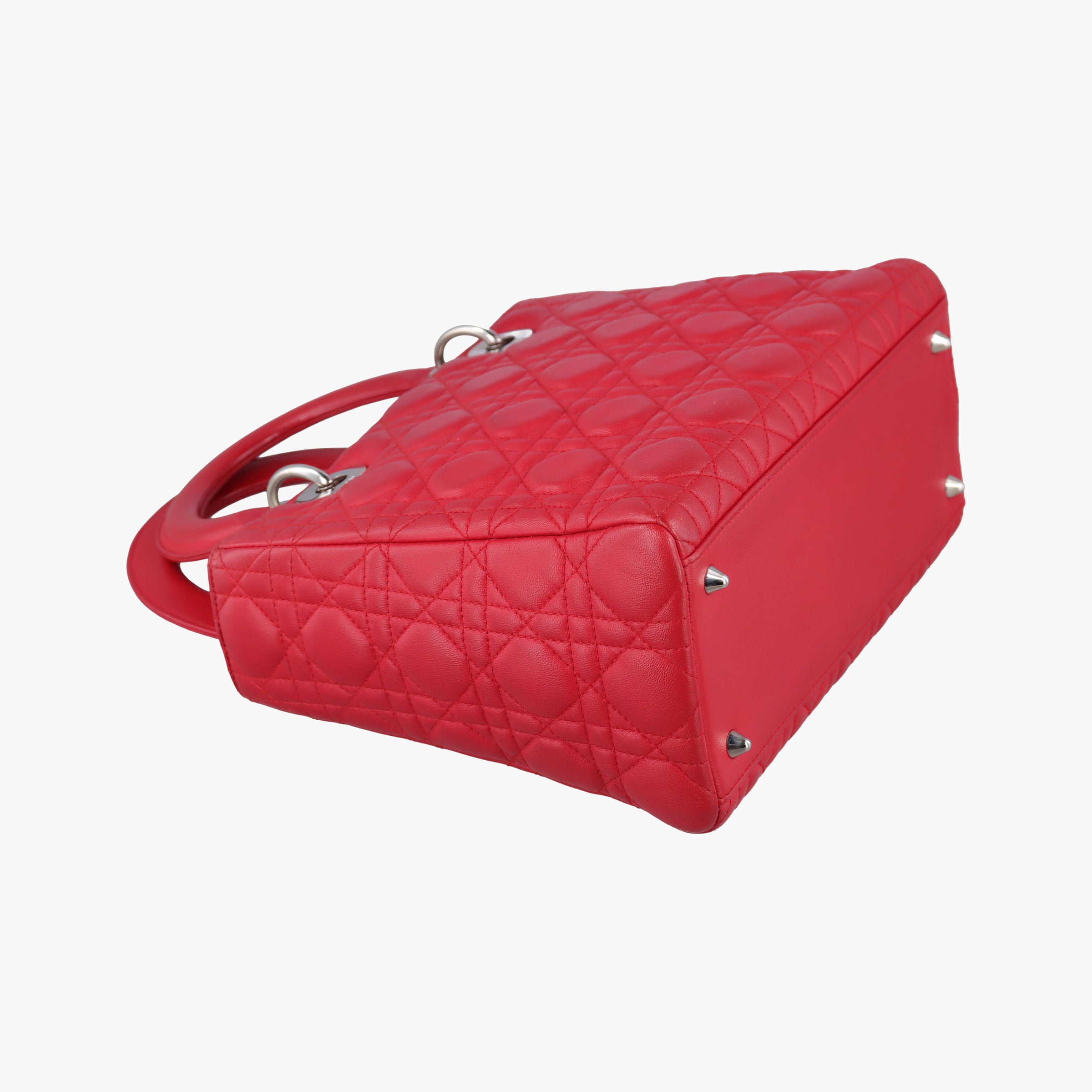 Lady Dior Red lambskin 11-MA-0089レディディオール レッド ラムスキン 11-MA-0089
