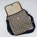 GG Plus GG Supreme beige×navy PVC coated canvas×Leather 223666 B011361882GGプラス GGスプリーム ベージュ×ネイビー PVCコーティングキャンバス×レザー 223666 B011361882