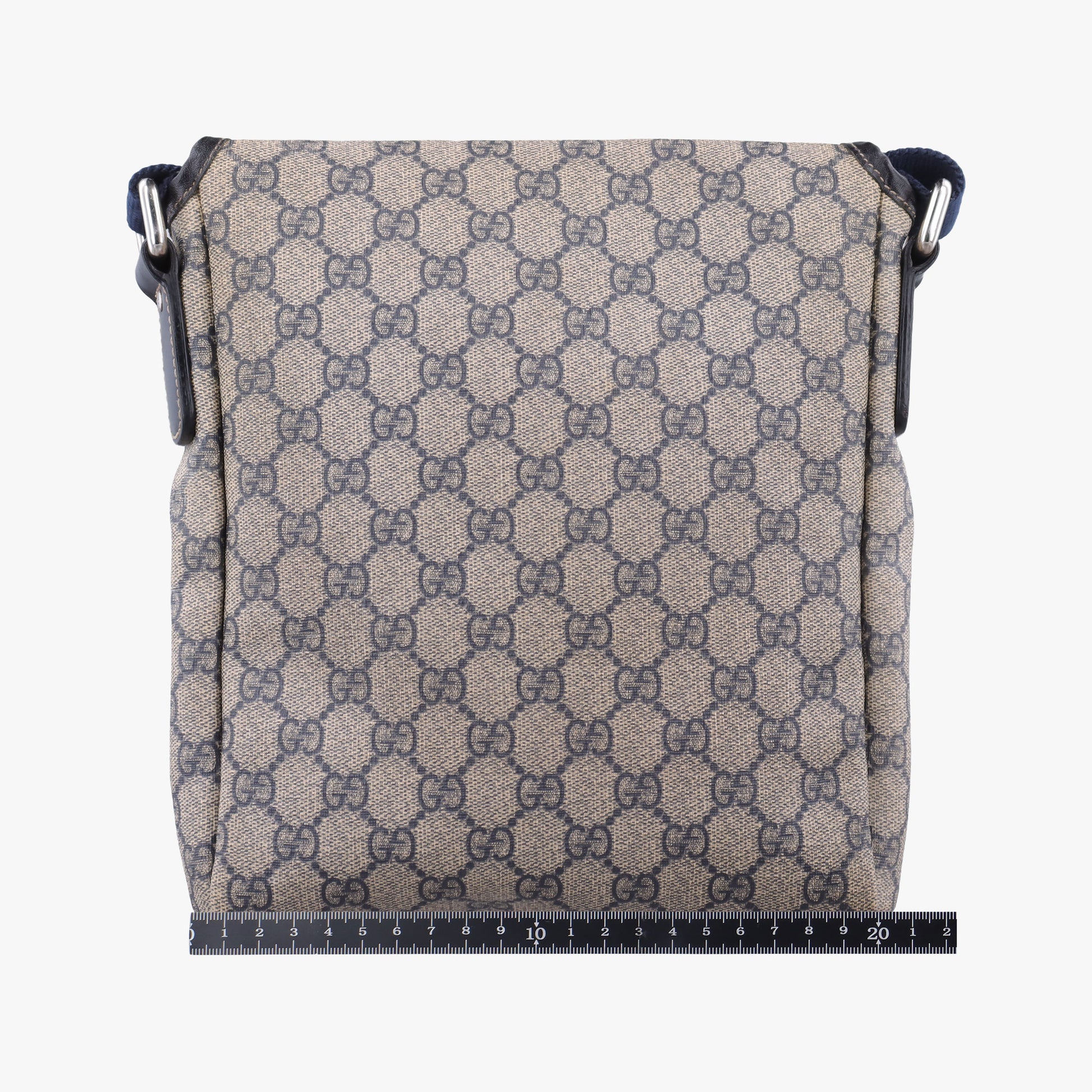 GG Plus GG Supreme beige×navy PVC coated canvas×Leather 223666 B011361882GGプラス GGスプリーム ベージュ×ネイビー PVCコーティングキャンバス×レザー 223666 B011361882