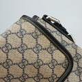 GG Plus GG Supreme beige×navy PVC coated canvas×Leather 223666 B011361882GGプラス GGスプリーム ベージュ×ネイビー PVCコーティングキャンバス×レザー 223666 B011361882