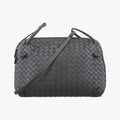 NODINI Intrecciato Grey lambskin B03039932Aノディーニ イントレチャート グレー ラムスキン B03039932A
