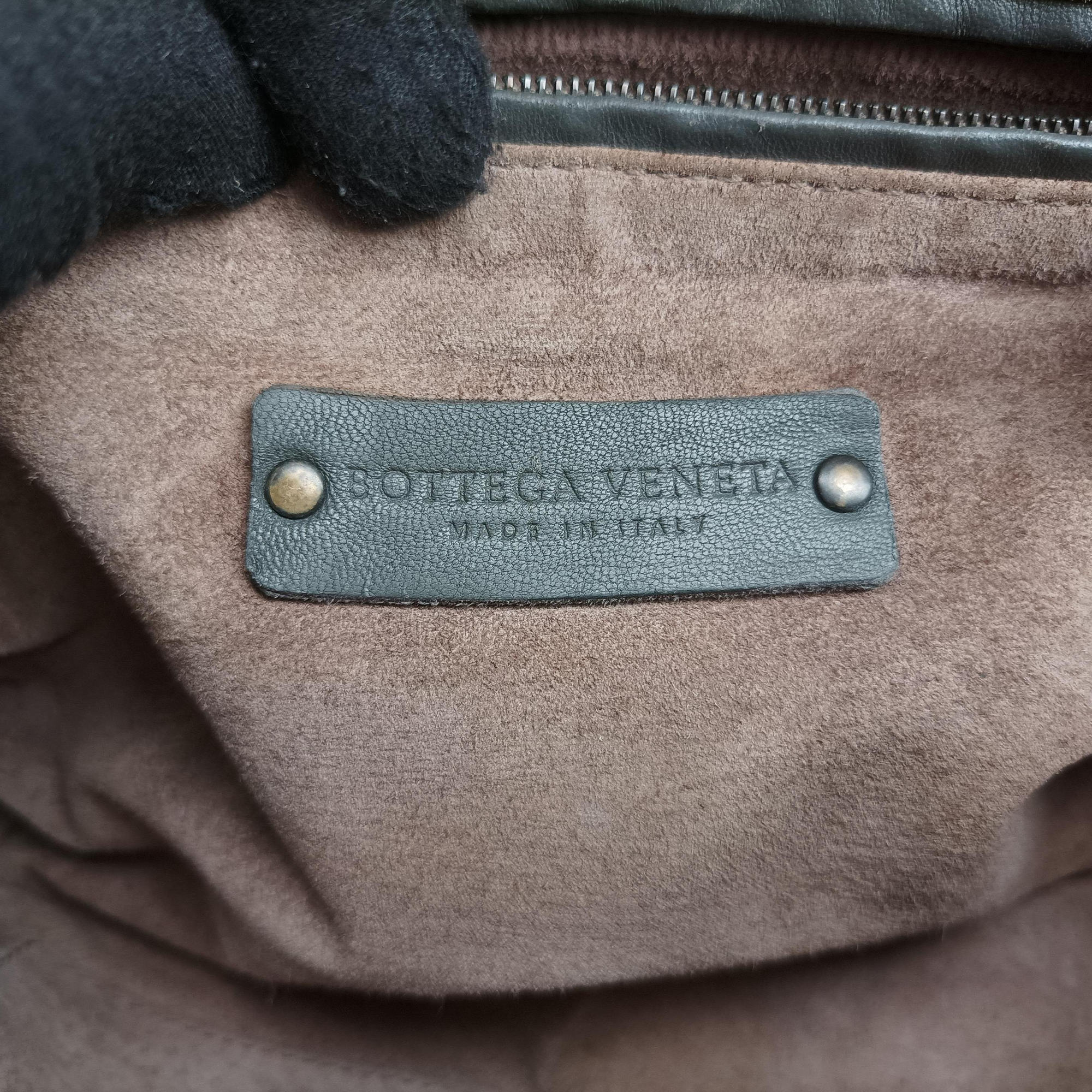 NODINI Intrecciato Grey lambskin B03039932Aノディーニ イントレチャート グレー ラムスキン B03039932A