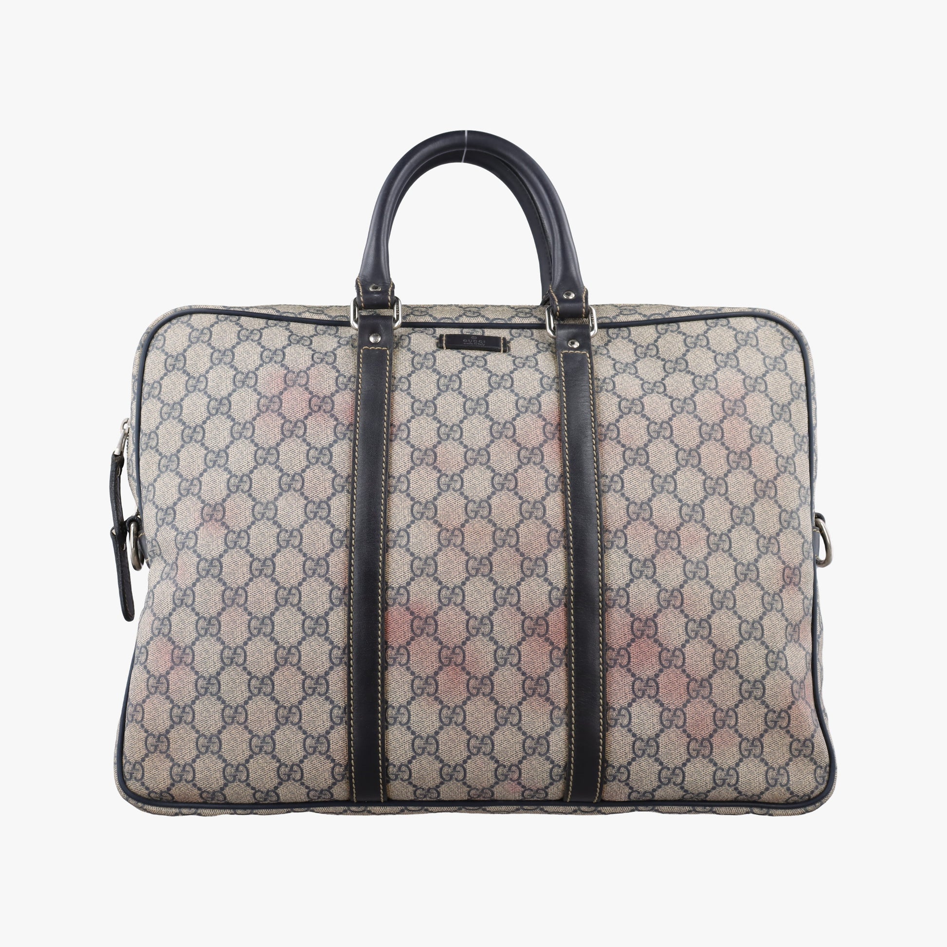 GG plus GG Supreme Briefcase Beige×Black PVC coated canvas 201480 C6526416GGプラス GGスプリーム ベージュ×ブラック PVCコーティングキャンバス 201480 C6526416