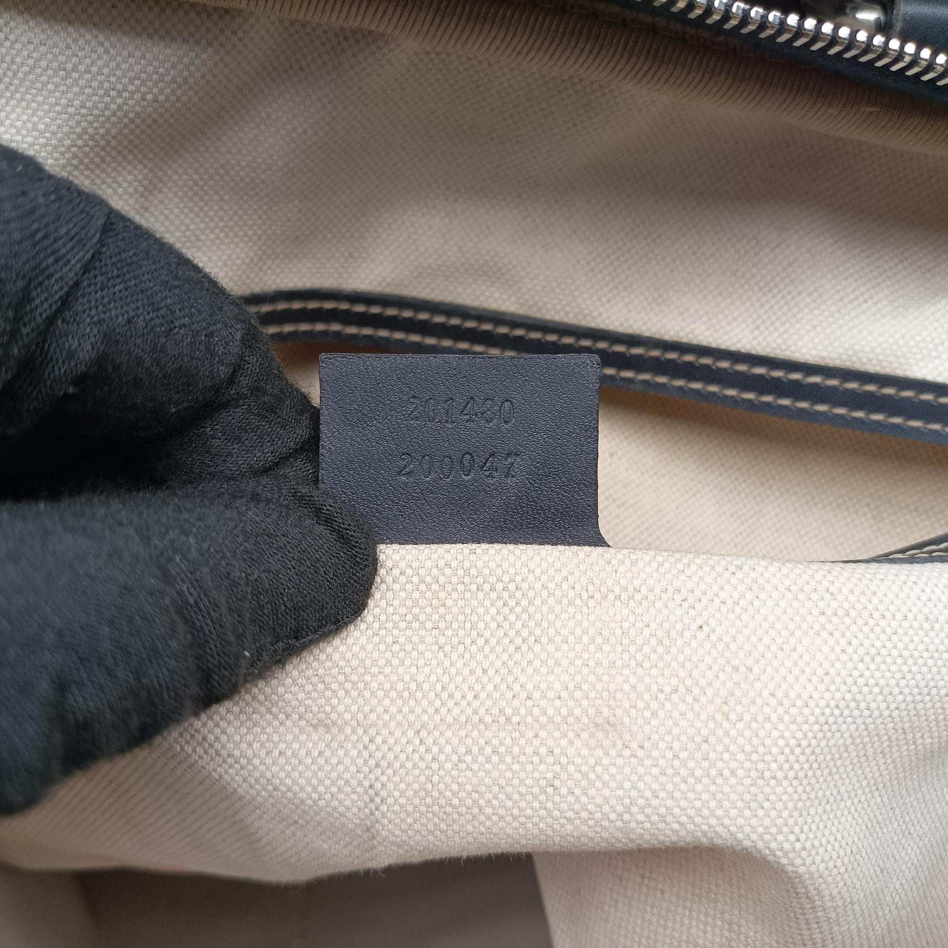 GG plus GG Supreme Briefcase Beige×Black PVC coated canvas 201480 C6526416GGプラス GGスプリーム ベージュ×ブラック PVCコーティングキャンバス 201480 C6526416