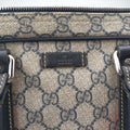 GG plus GG Supreme Briefcase Beige×Black PVC coated canvas 201480 C6526416GGプラス GGスプリーム ベージュ×ブラック PVCコーティングキャンバス 201480 C6526416
