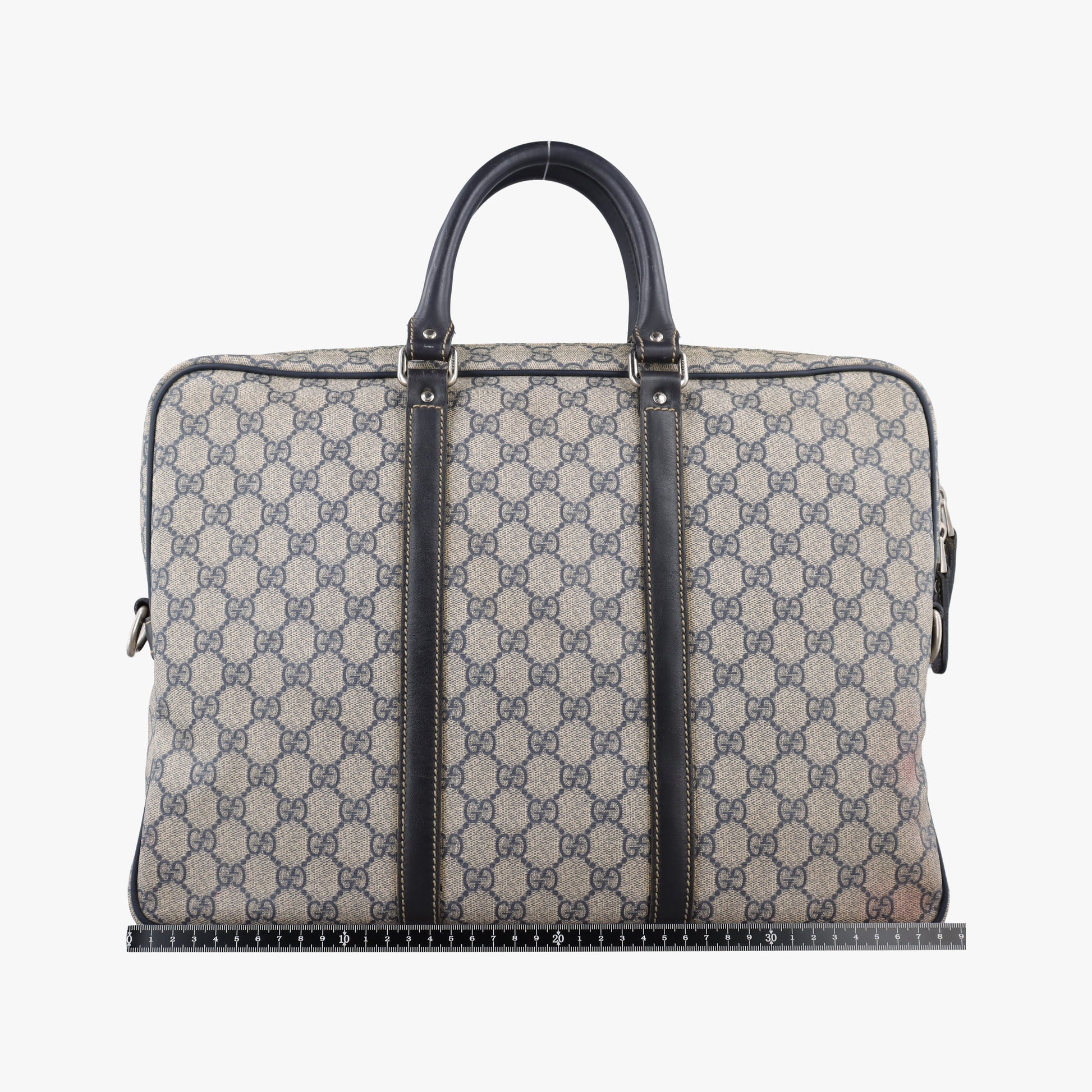 GG plus GG Supreme Briefcase Beige×Black PVC coated canvas 201480 C6526416GGプラス GGスプリーム ベージュ×ブラック PVCコーティングキャンバス 201480 C6526416