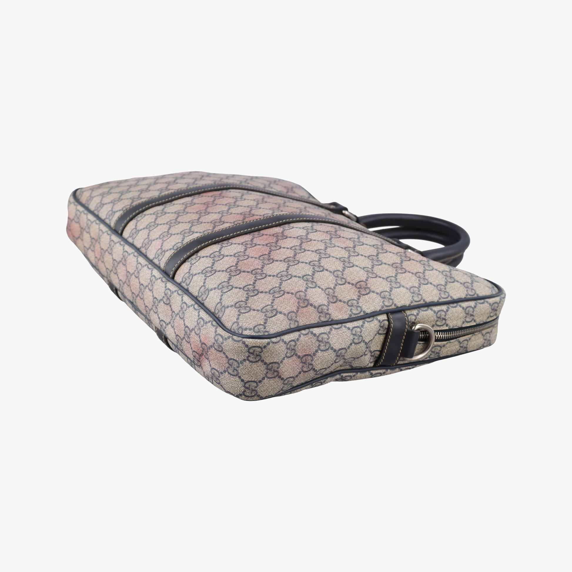 GG plus GG Supreme Briefcase Beige×Black PVC coated canvas 201480 C6526416GGプラス GGスプリーム ベージュ×ブラック PVCコーティングキャンバス 201480 C6526416