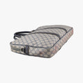GG plus GG Supreme Briefcase Beige×Black PVC coated canvas 201480 C6526416GGプラス GGスプリーム ベージュ×ブラック PVCコーティングキャンバス 201480 C6526416