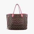 NEVERFULL MM Brown × Rose Velours Monogram Ikat Flower M40939 GI2173ネヴァーフルMM モノグラム/ブラウン×ローズヴェルール モノグラム イカットフラワー M40939 GI2173