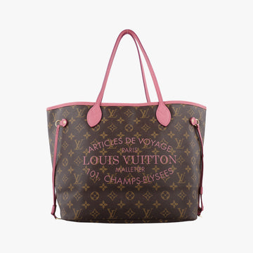 NEVERFULL MM Brown × Rose Velours Monogram Ikat Flower M40939 GI2173ネヴァーフルMM モノグラム/ブラウン×ローズヴェルール モノグラム イカットフラワー M40939 GI2173