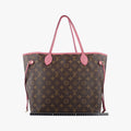 NEVERFULL MM Brown × Rose Velours Monogram Ikat Flower M40939 GI2173ネヴァーフルMM モノグラム/ブラウン×ローズヴェルール モノグラム イカットフラワー M40939 GI2173