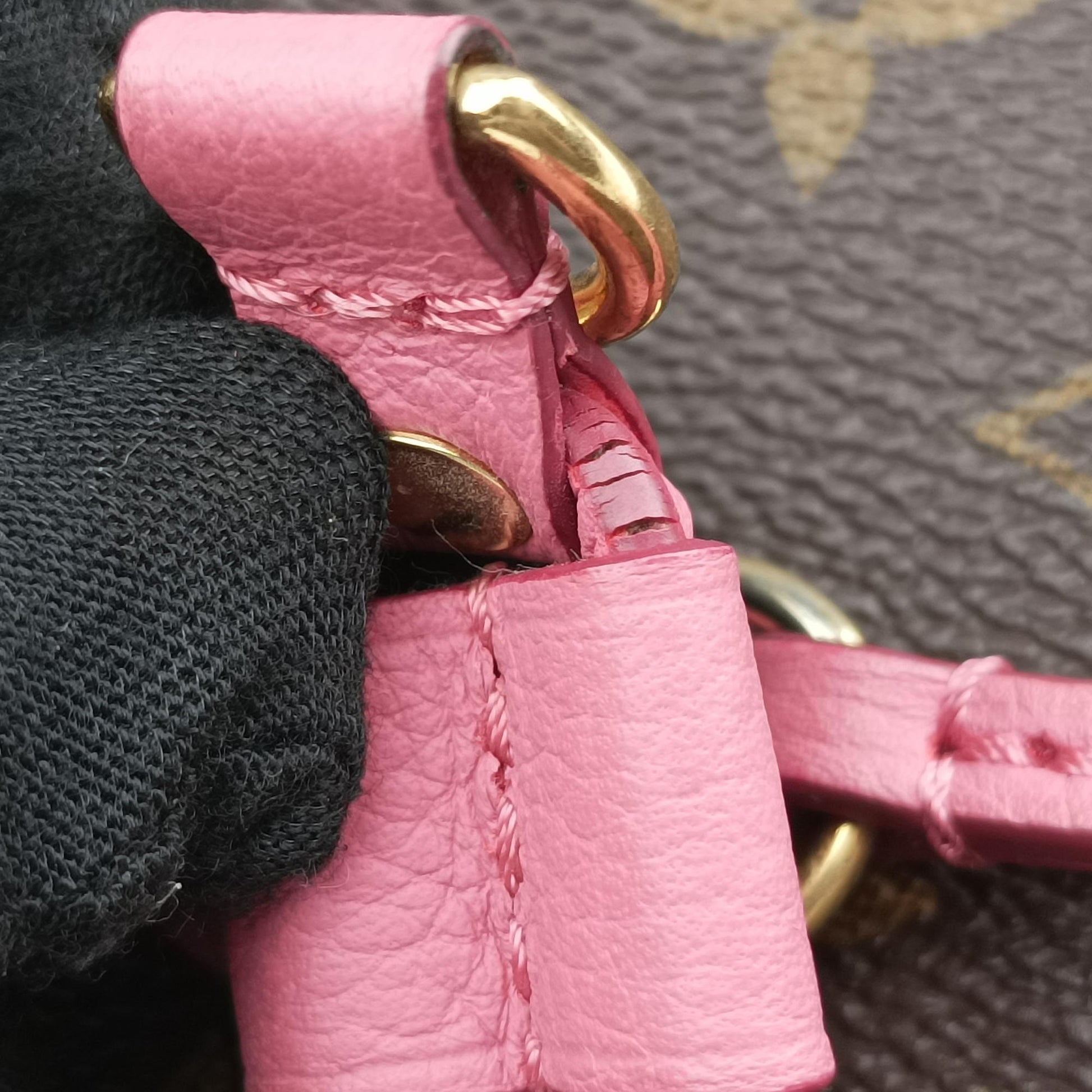 NEVERFULL MM Brown × Rose Velours Monogram Ikat Flower M40939 GI2173ネヴァーフルMM モノグラム/ブラウン×ローズヴェルール モノグラム イカットフラワー M40939 GI2173