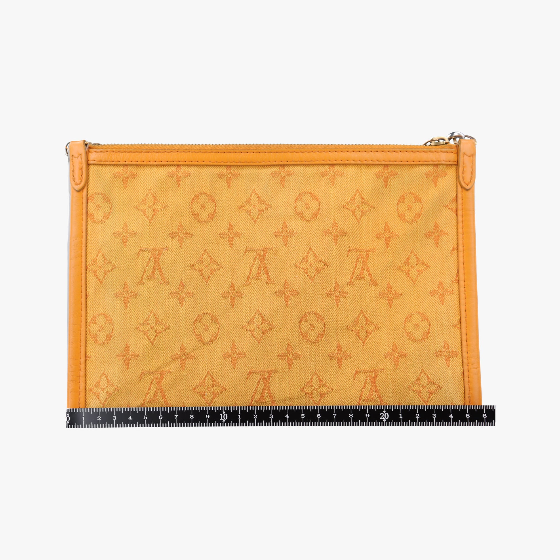 Flat Messenger White×orange White Monogram Canvas x Ocher Monogram Denim M44640 CA1149フラットメッセンジャー ブロン×オレンジ ホワイトモノグラムキャンバス×オーカーモノグラムデニム M44640 CA1149