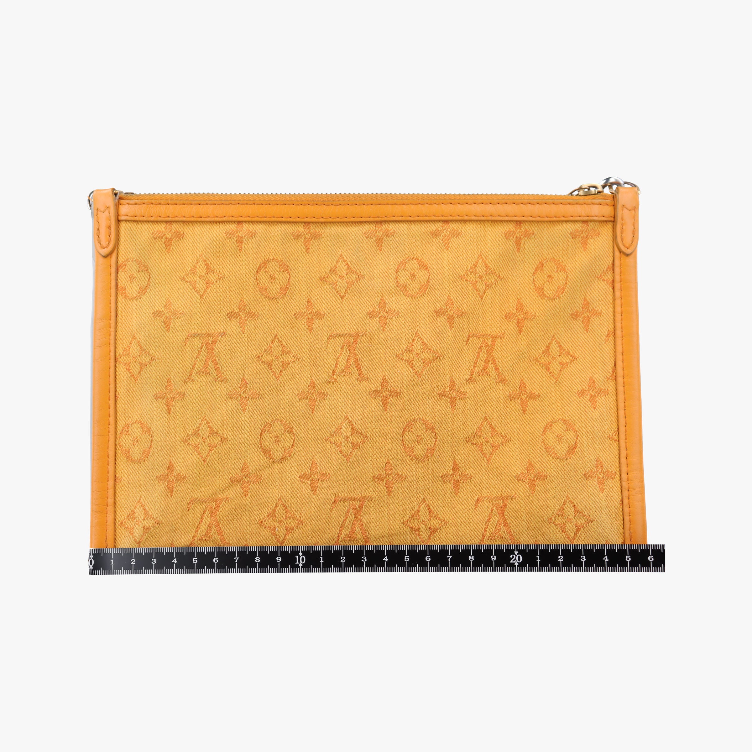 Flat Messenger White×orange White Monogram Canvas x Ocher Monogram Denim M44640 CA1149フラットメッセンジャー ブロン×オレンジ ホワイトモノグラムキャンバス×オーカーモノグラムデニム M44640 CA1149