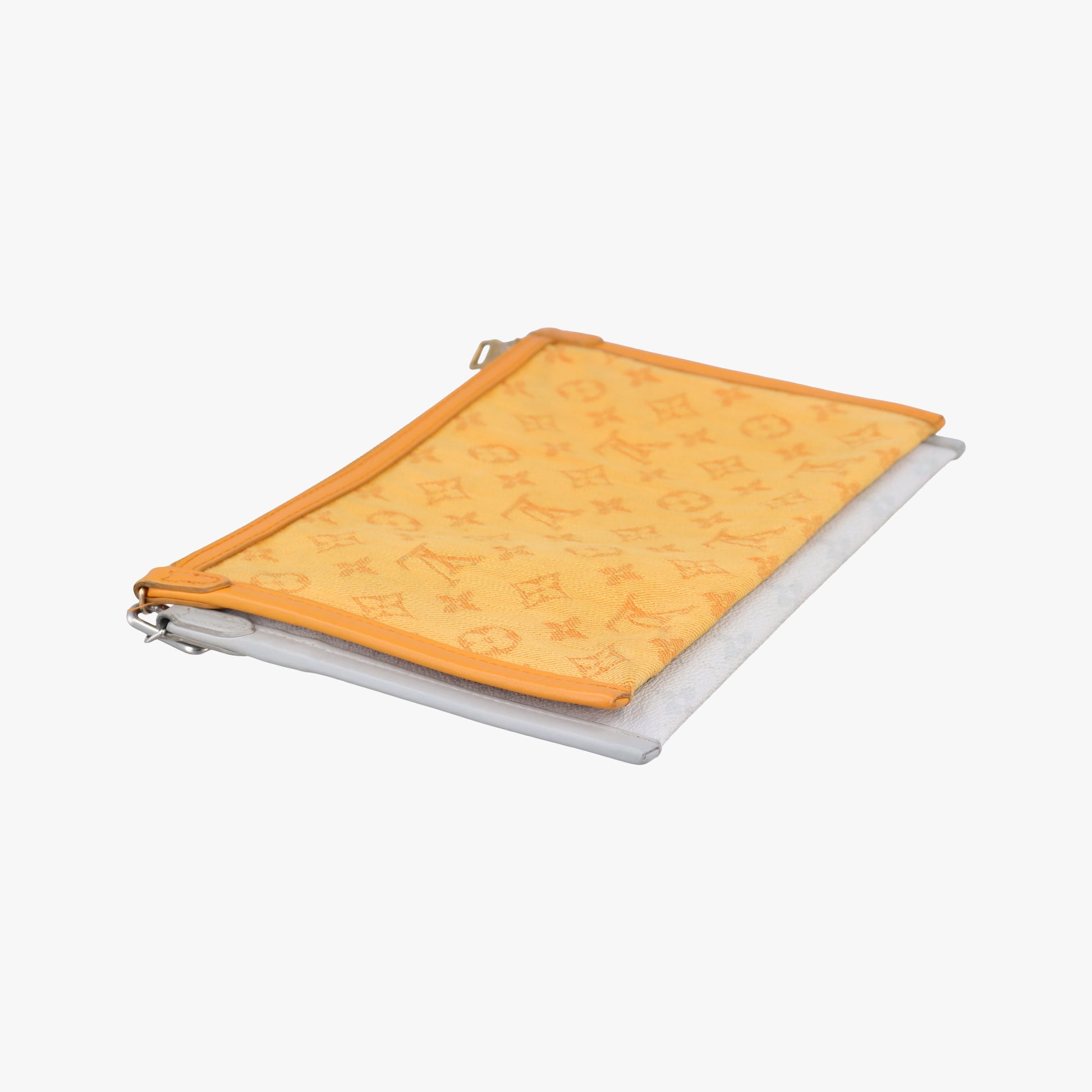 Flat Messenger White×orange White Monogram Canvas x Ocher Monogram Denim M44640 CA1149フラットメッセンジャー ブロン×オレンジ ホワイトモノグラムキャンバス×オーカーモノグラムデニム M44640 CA1149