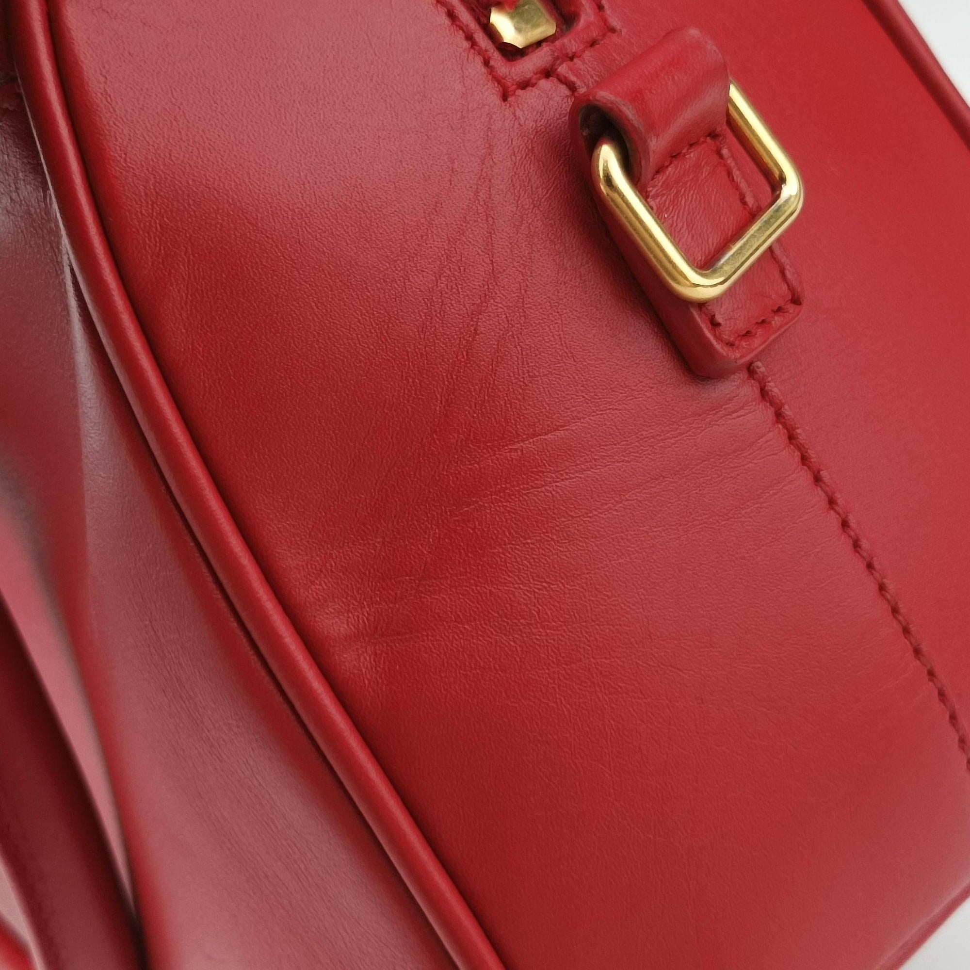 CLASSIC BABY DUFFLE Red Leather 330958 IMR330958.1013クラシック ベイビーダッフル レッド レザー 330958 IMR330958.1013