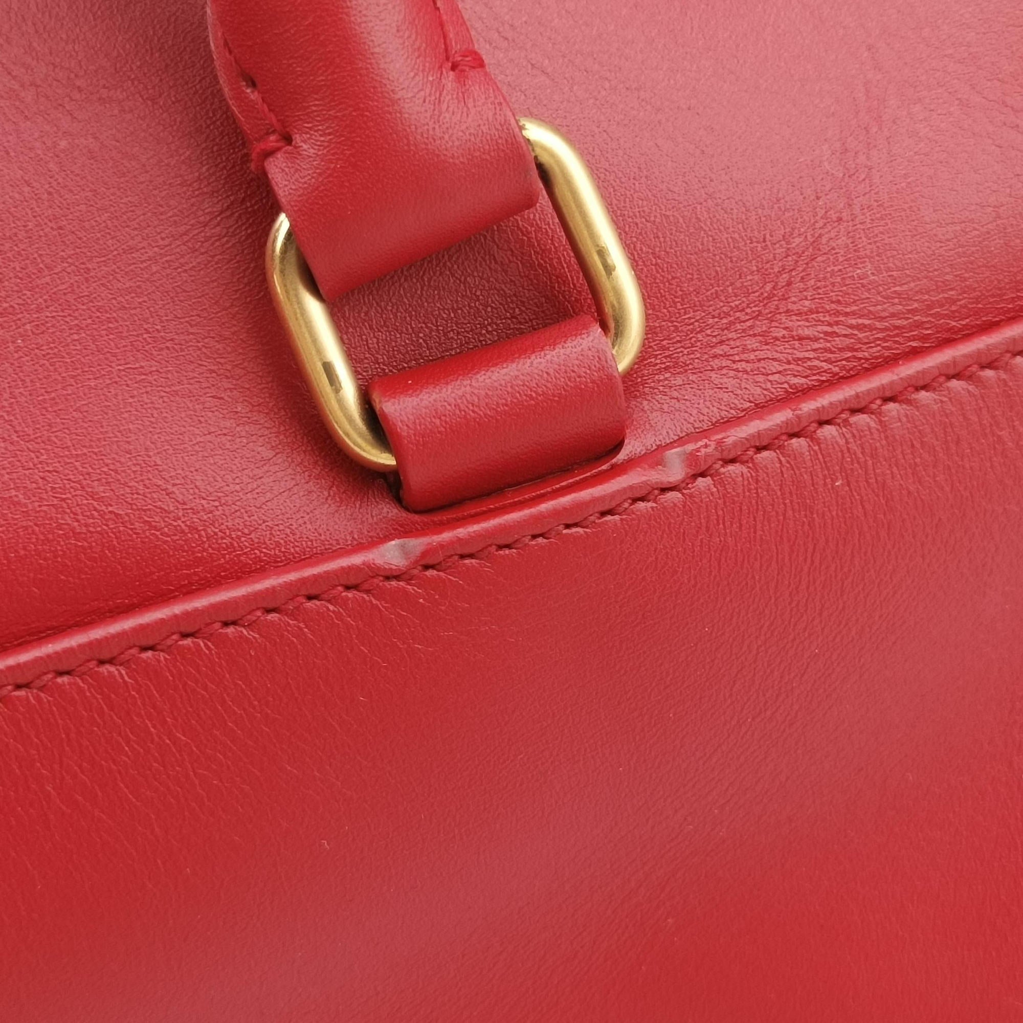 CLASSIC BABY DUFFLE Red Leather 330958 IMR330958.1013クラシック ベイビーダッフル レッド レザー 330958 IMR330958.1013