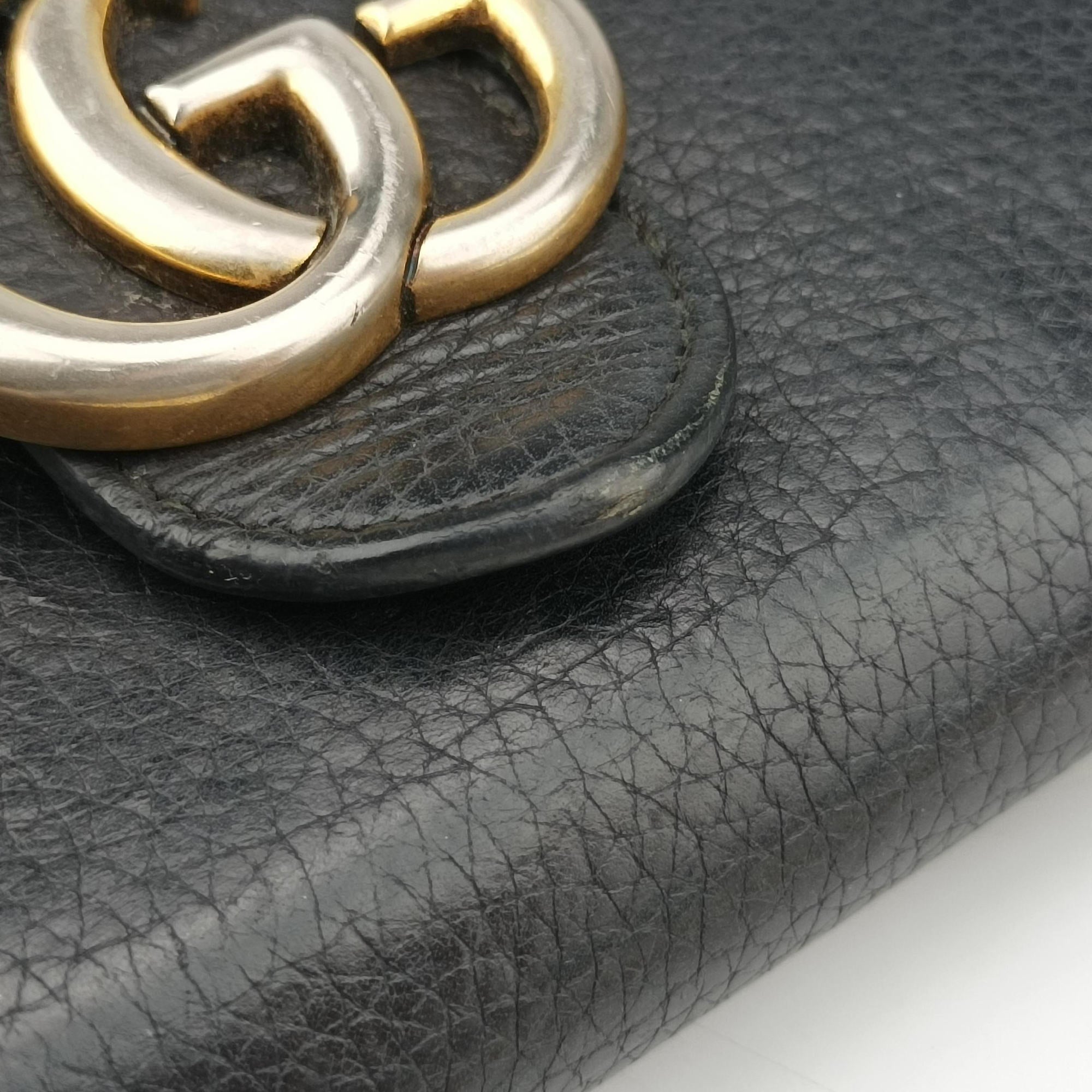 GG Marmont Black Leather 401232 GGマーモント ブラック レザー 401232 