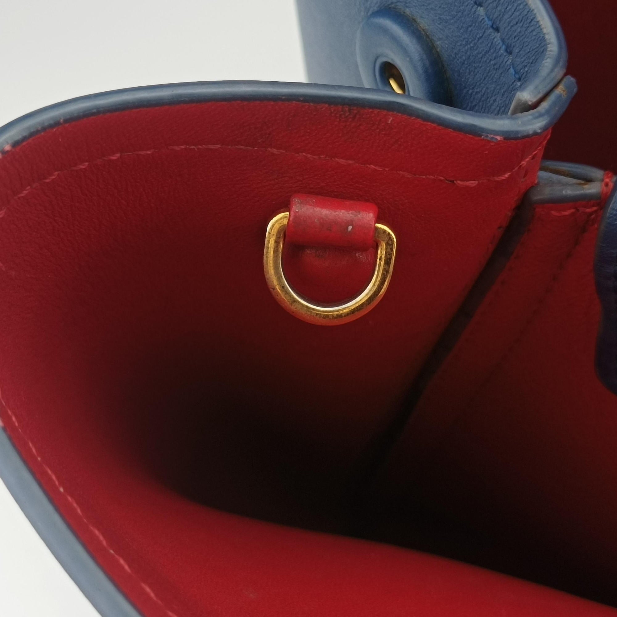 Double Cuir Blue SAFFIANO Leather B2756T 173ダブル キュイール ブルー サフィアーノレザー B2756T 173