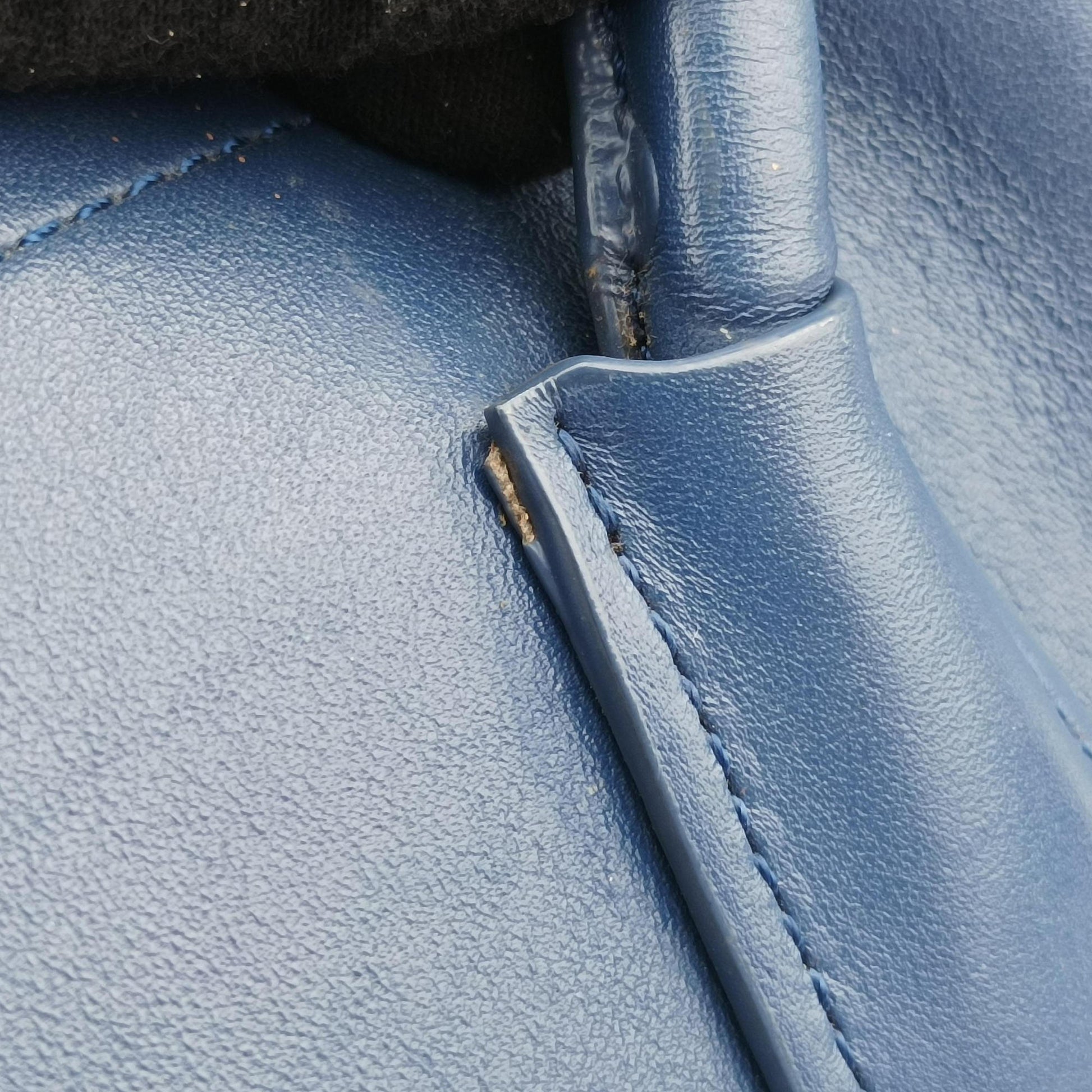 Double Cuir Blue SAFFIANO Leather B2756T 173ダブル キュイール ブルー サフィアーノレザー B2756T 173