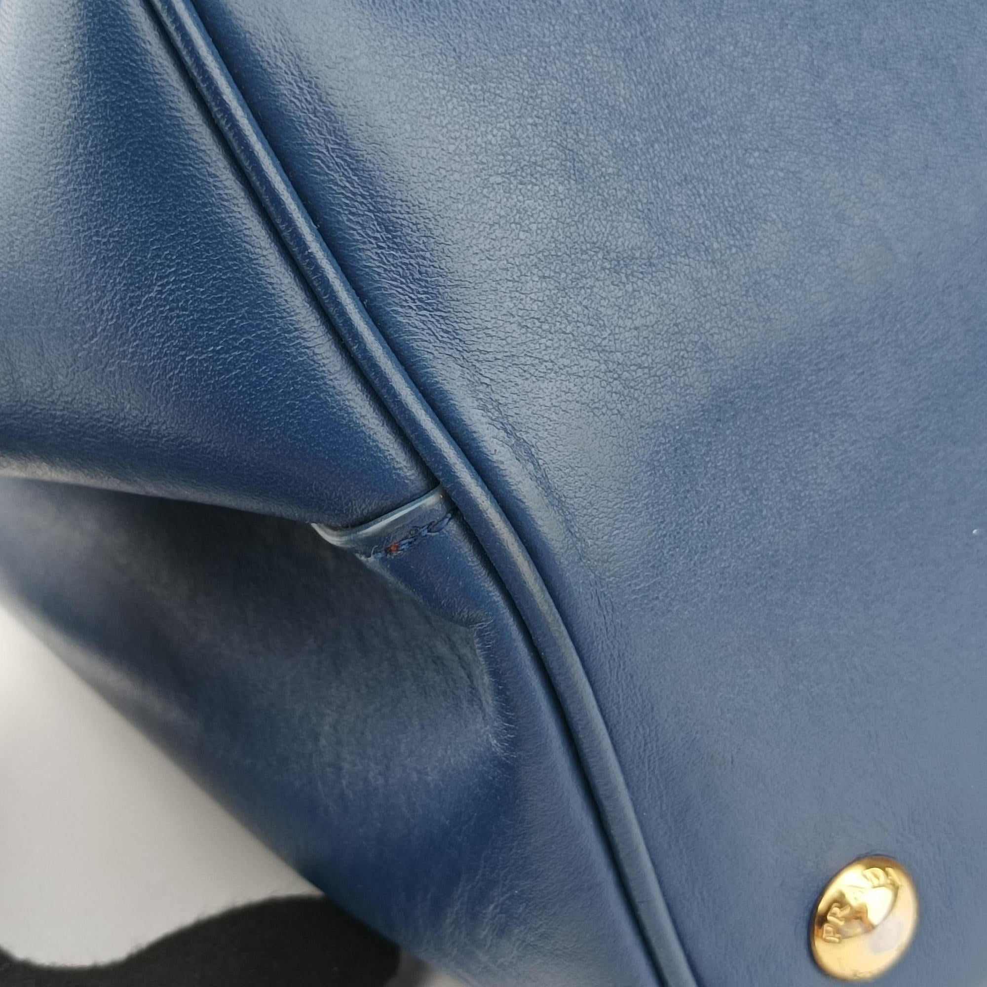 Double Cuir Blue SAFFIANO Leather B2756T 173ダブル キュイール ブルー サフィアーノレザー B2756T 173