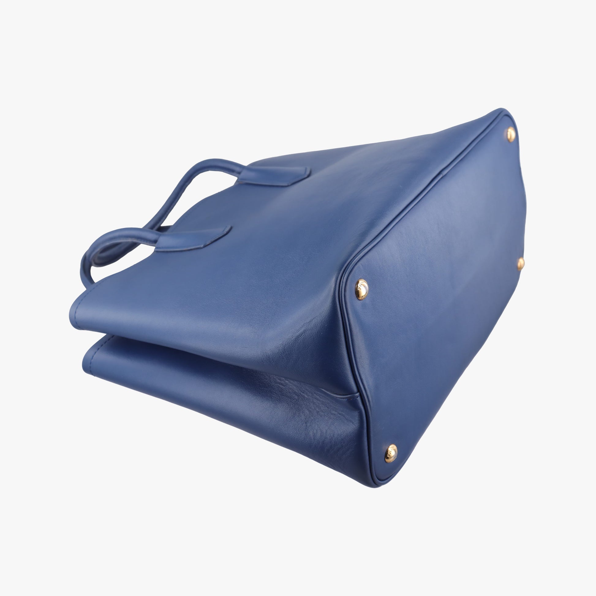Double Cuir Blue SAFFIANO Leather B2756T 173ダブル キュイール ブルー サフィアーノレザー B2756T 173