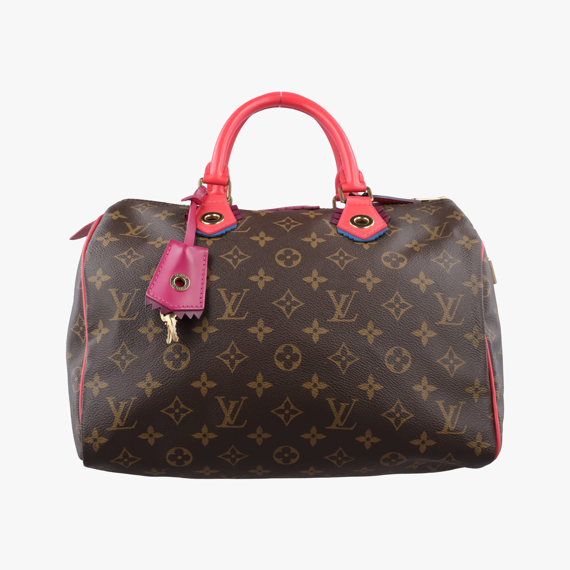 SPEEDY30 brown×Flamingo Monogram Totem M41665 DU2115スピーディ30 モノグラム/ブラウン×フラミンゴ モノグラム トーテム M41665 DU2115